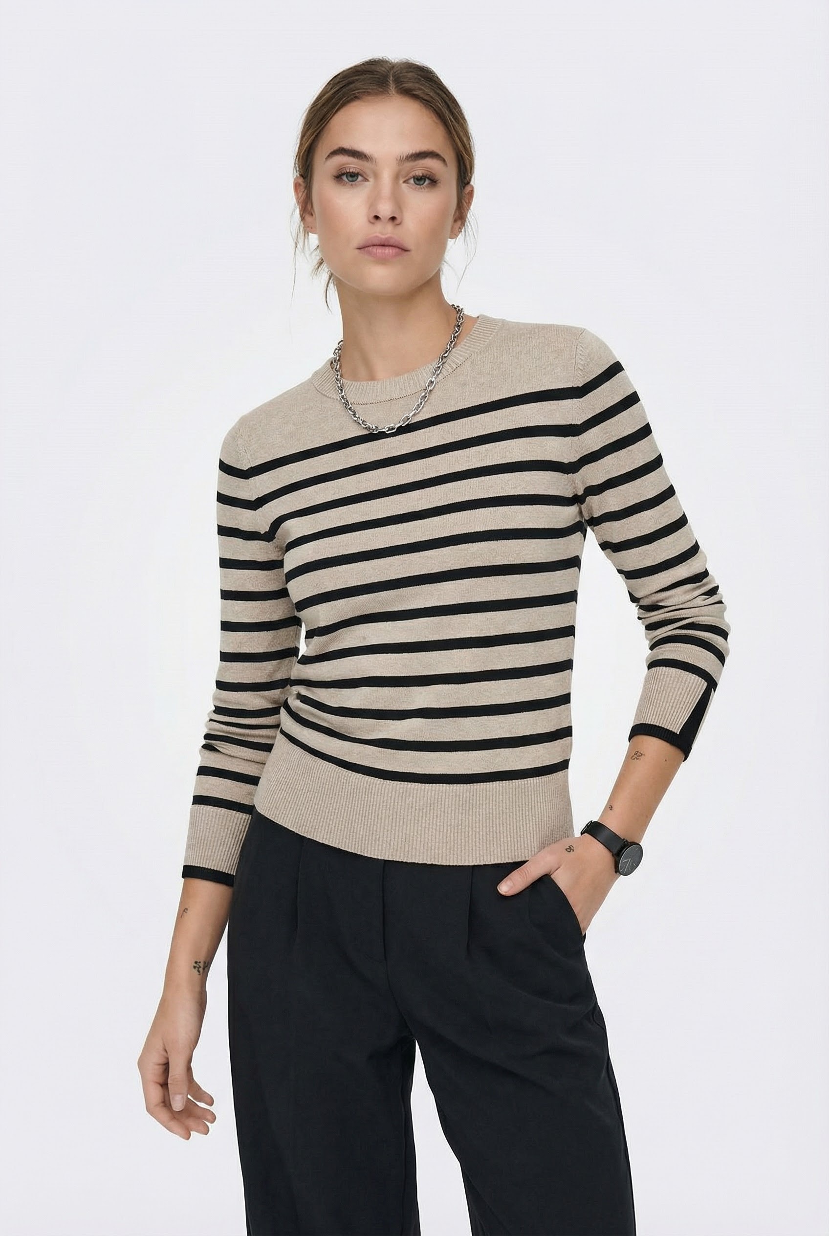 Image of ONLY Rundhalspullover "ONLKALANA LS O-NECK KNT NCA"