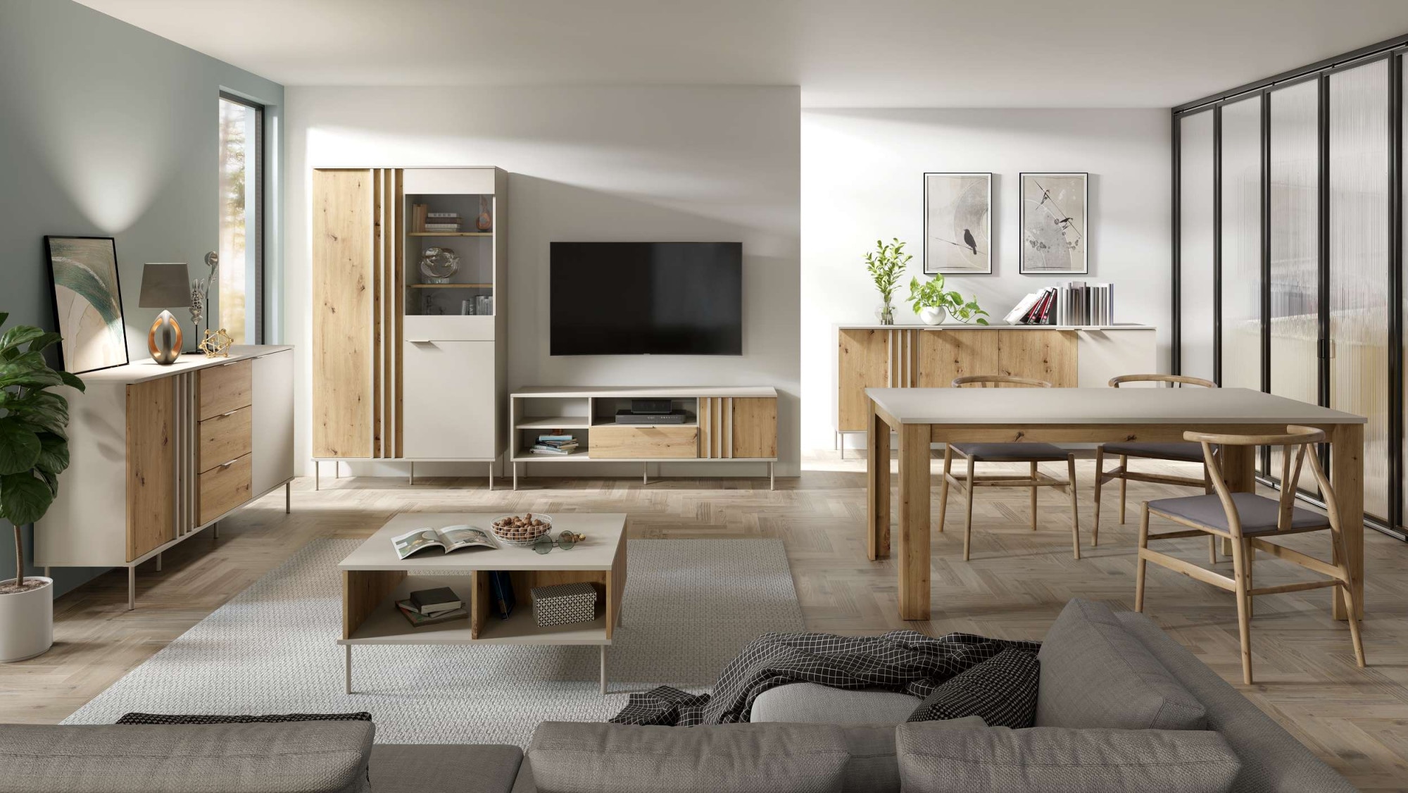 GOODproduct Couchtisch »AAELIN Kaffeetisch mit viel Stauraum, modernes Design« Beistelltisch mit zusätzlichen Aufbewahrungsschränken