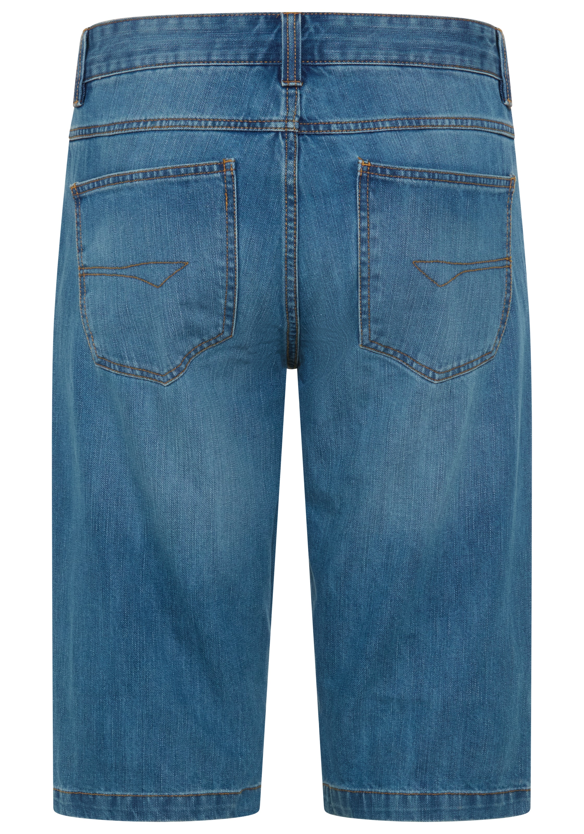 Arizona Bermuda en jean »mit Abriebeffekten für einen collen Used-Look« Regular Fit Passform, gerade Beinform, niedrige Leibhöhe