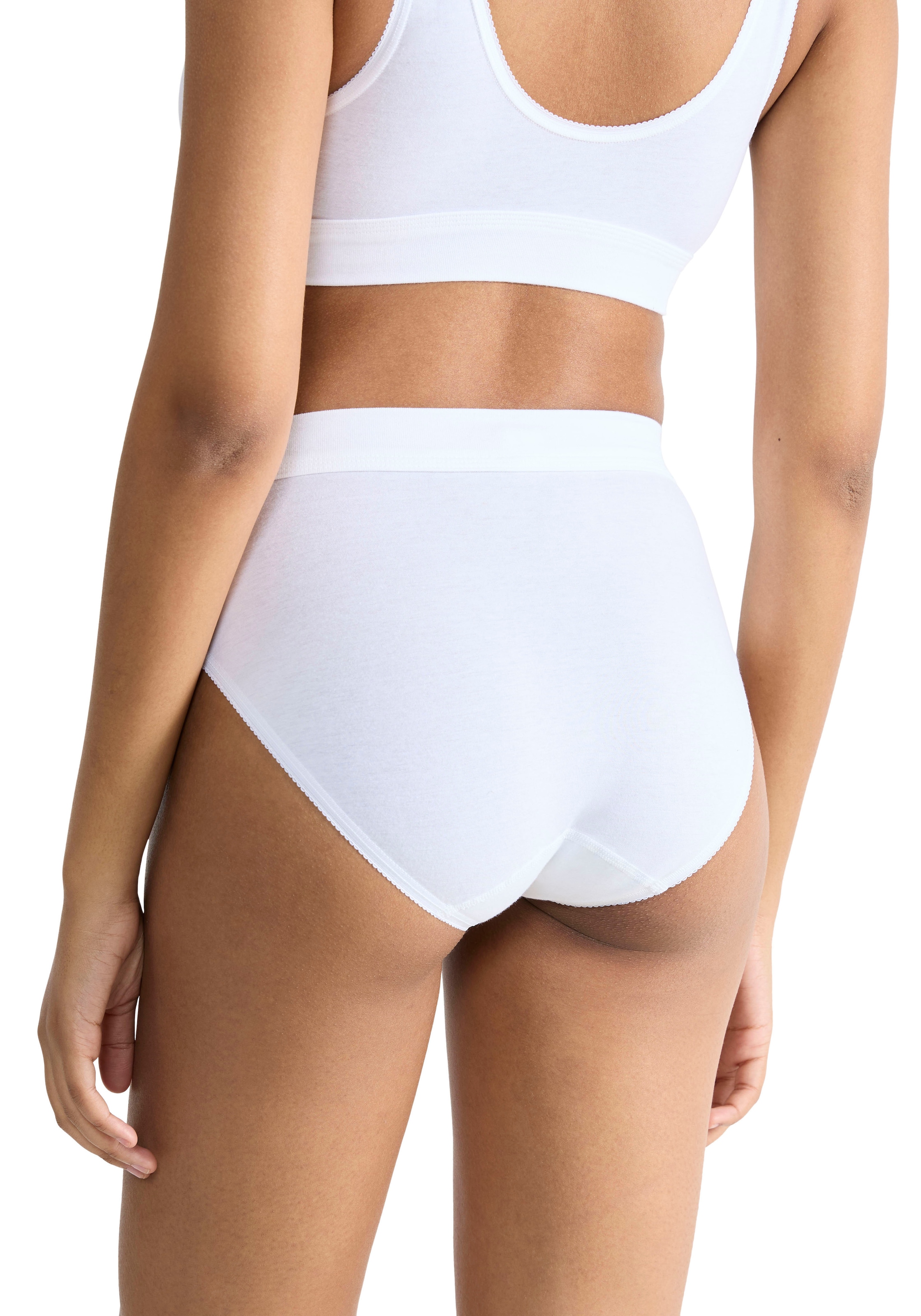 sloggi Tai-Slip »Double Comfort« 2er Pack,  elastisch, hoher Beinausschnitt, Baumwollmix, sportlicher Look