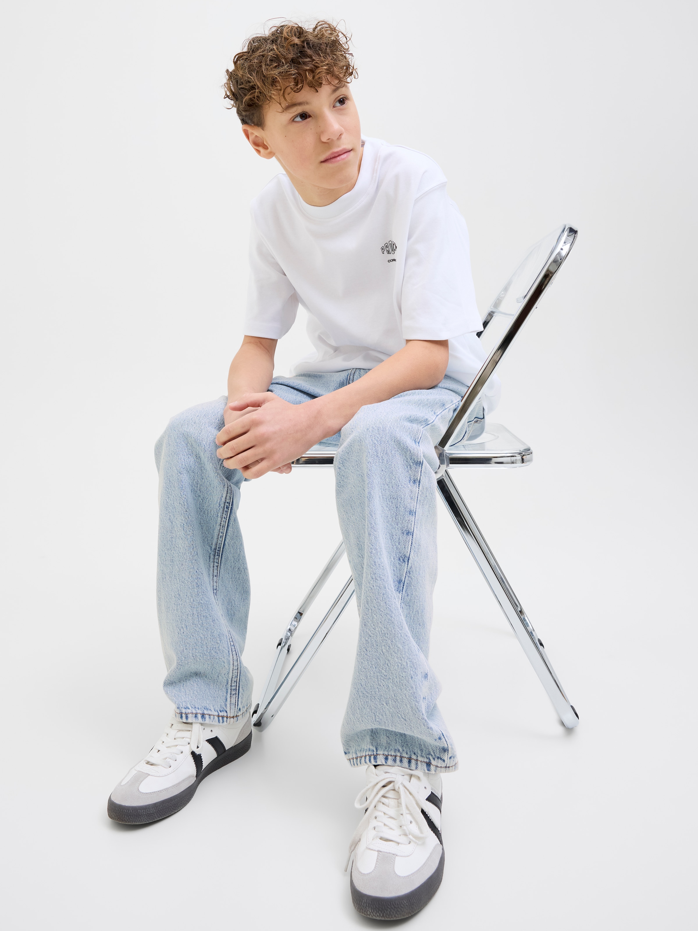 Jack & Jones Junior Loose-fit-Jeans »JJICHRIS JJORIGINAL MF 160 SN JNR«