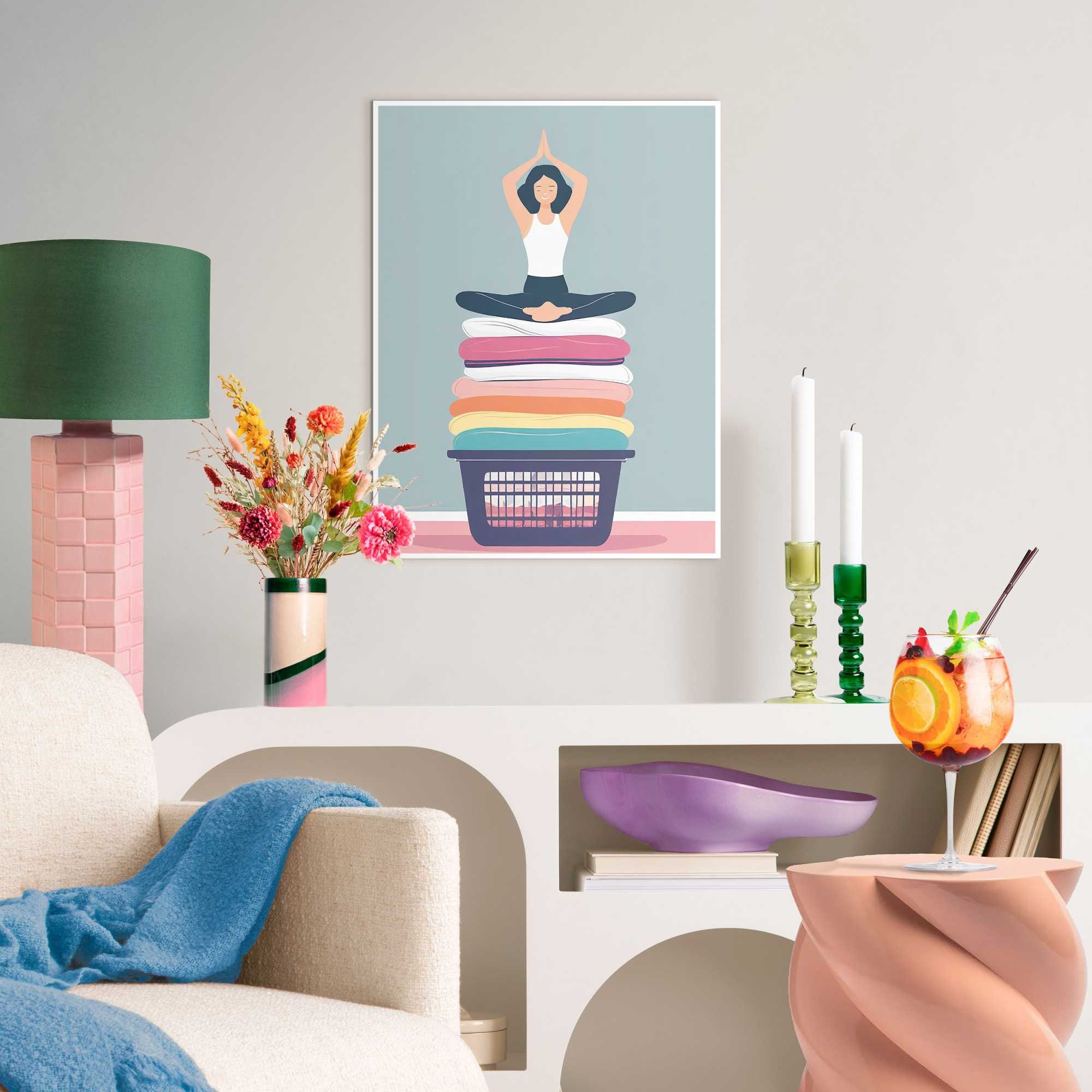 Image of Reinders Bild mit Rahmen "Zen Wash"