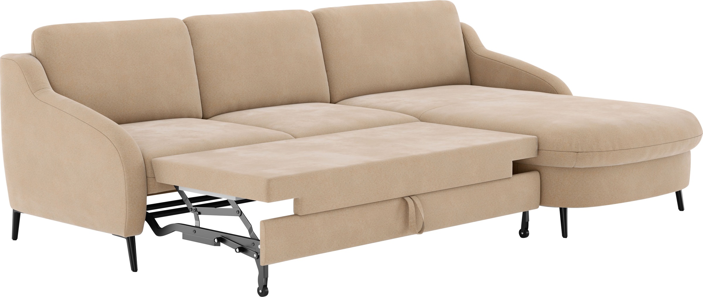 sit&more Ecksofa »Soul L-Form«, wahlweise mit Bettfunktion und Bettkasten oder Schubkasten