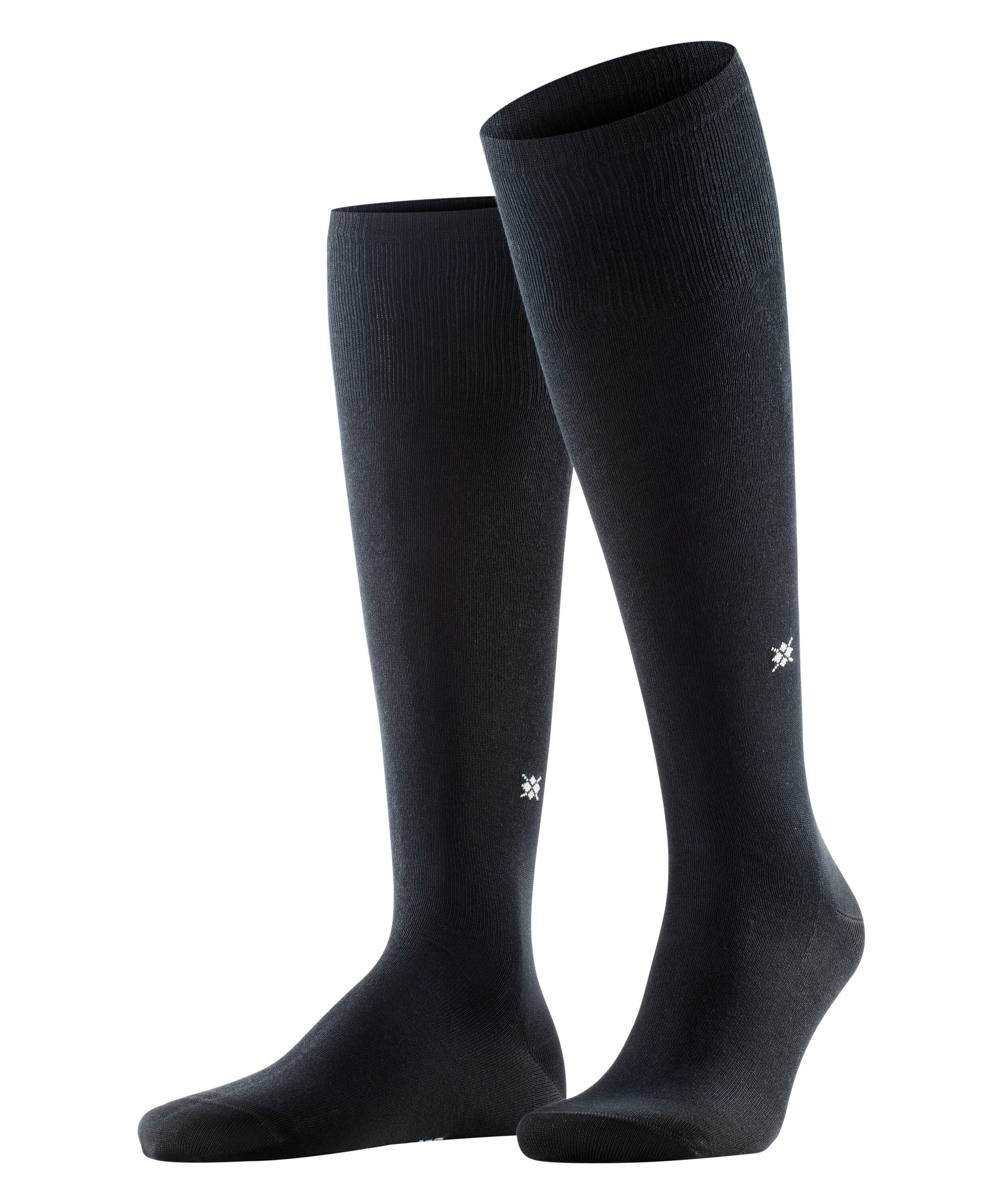 Image of Burlington Kniestrümpfe "Dublin" Einheitsgrösse 40-46, unifarben, eingestricktes Logo