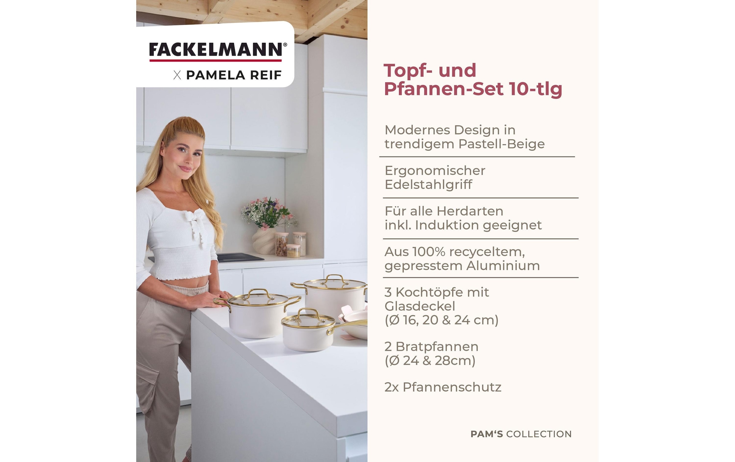 FACKELMANN Set de casseroles »Signature« 10 tlg. Aluminium