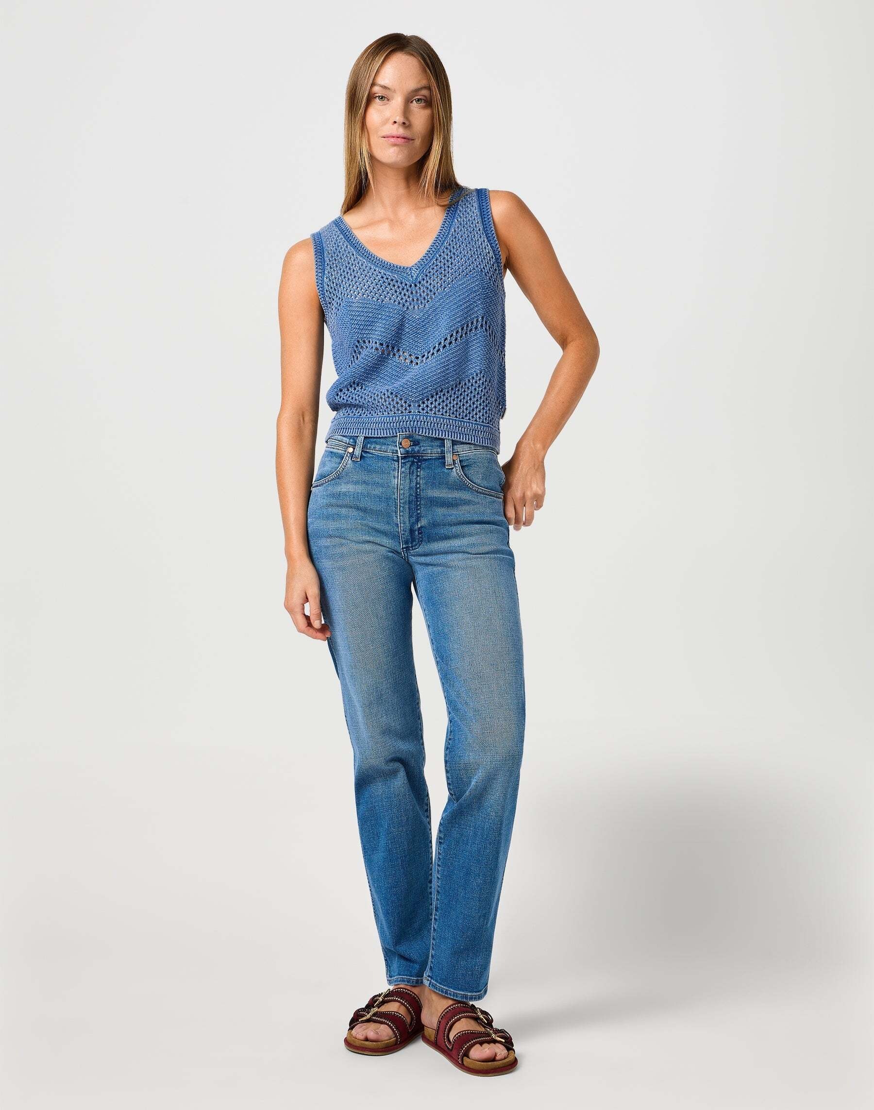 Wrangler T-shirt à manches courtes »WRANGLER Top Sweater Tank«