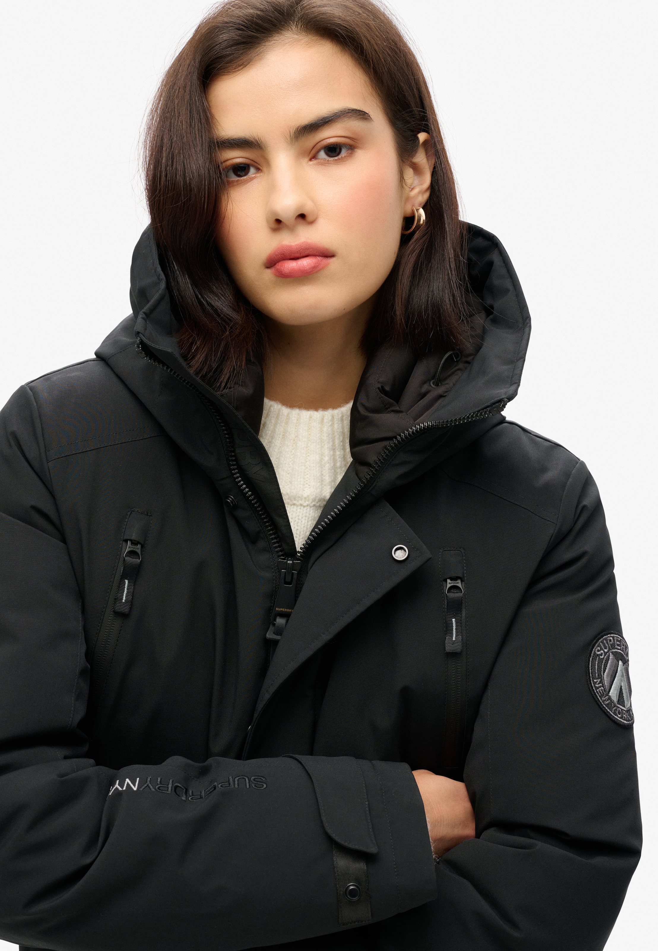 Superdry Veste bomber »CITY PADDED BOMBER JACKET« sans capuche Materialmix, regular fit