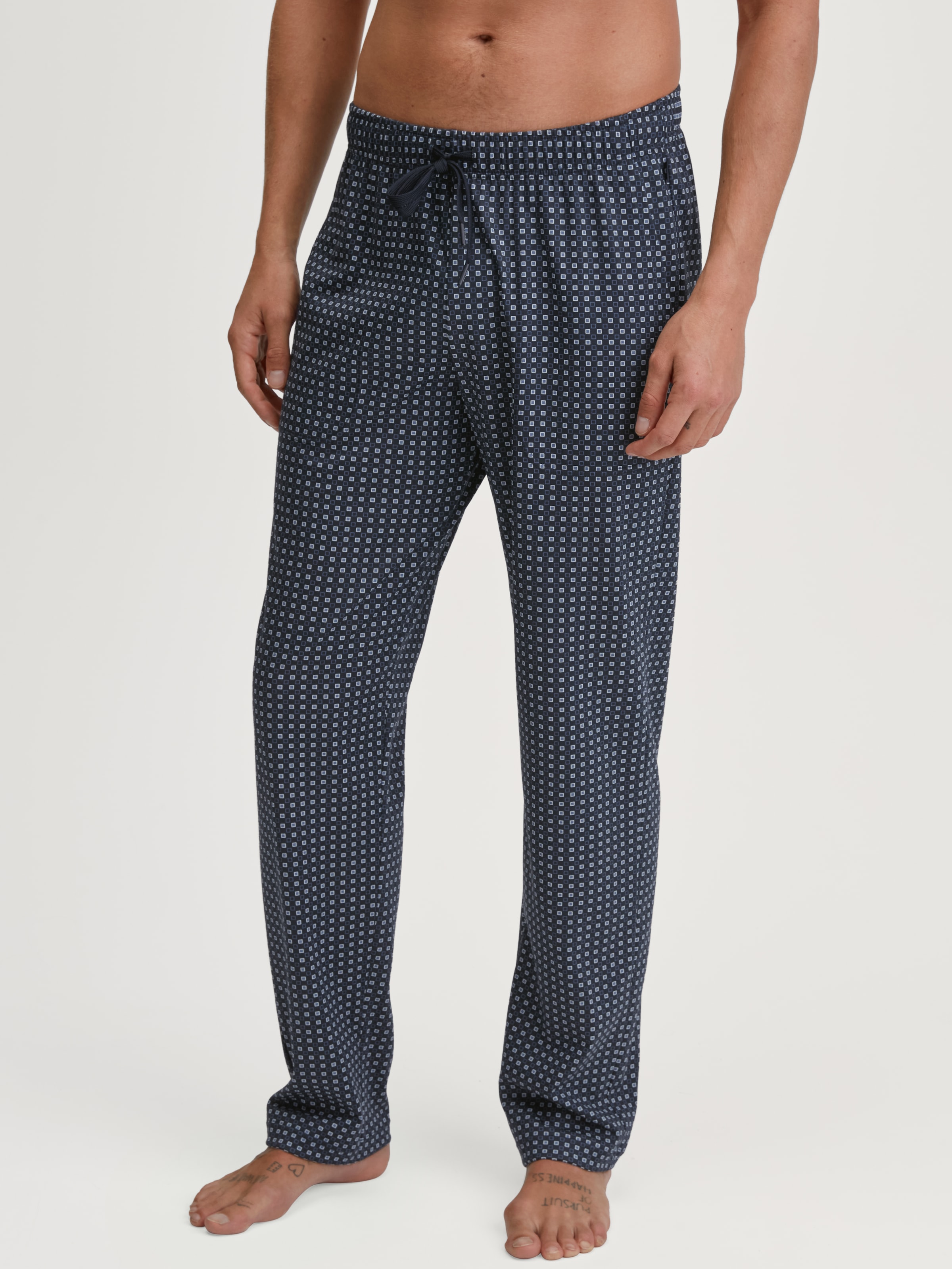 Image of CALIDA Pyjamahose "Remix Basic Sleep" lockerer gerader Schnitt, Gummibund, Seitentaschen, Single Jersey