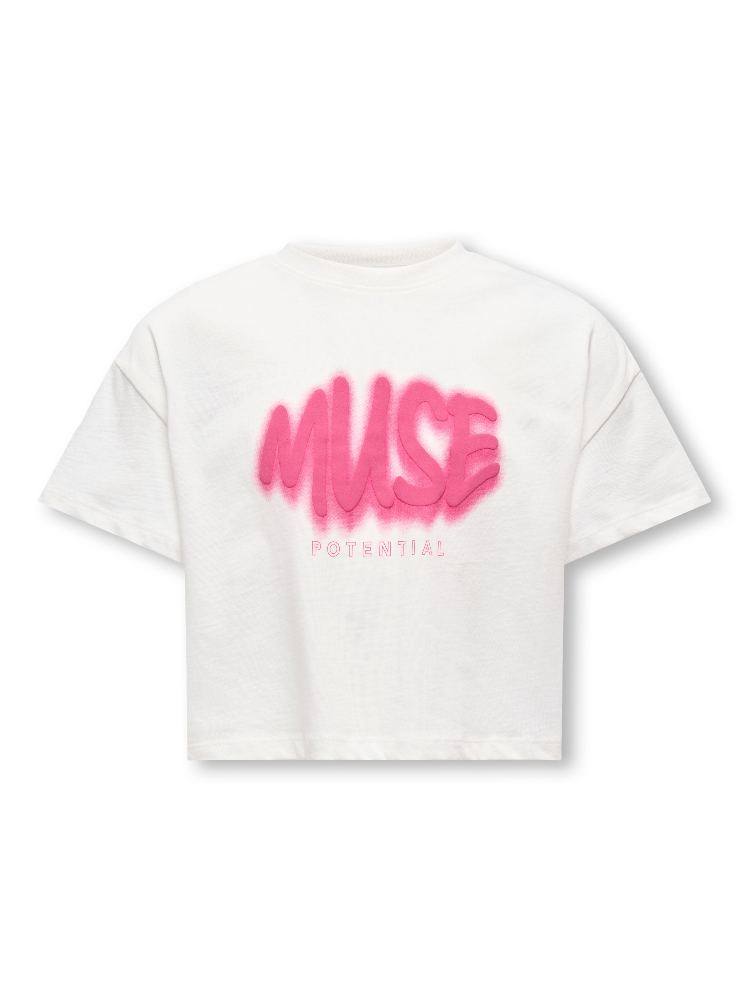 KIDS ONLY T-Shirt »KOGPHINE LIFE SS SHORT PRINT TEE ZA JRS« Baumwolle, relaxed fit