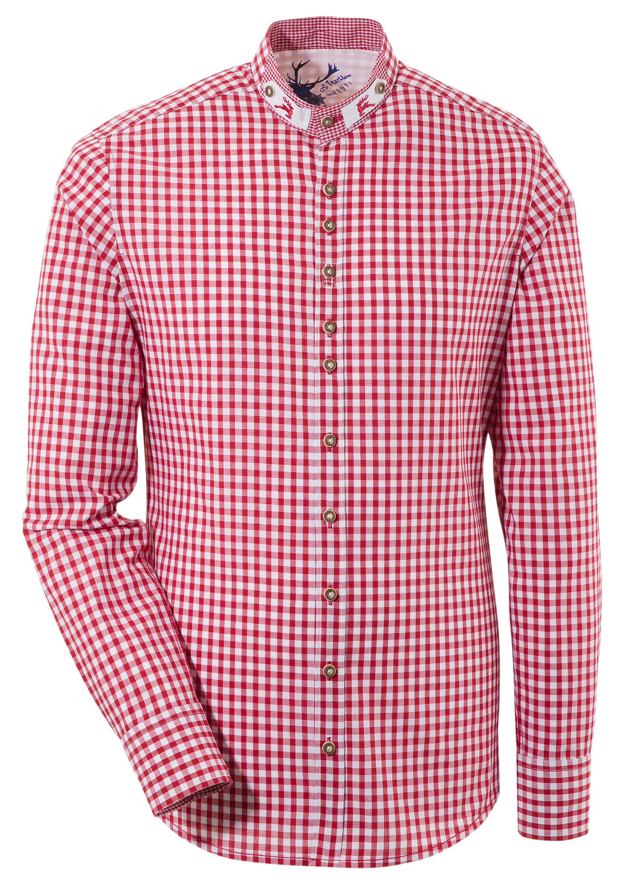 Image of OS-Trachten Trachtenhemd, mit Stehkragen bei Ackermann Versand Schweiz