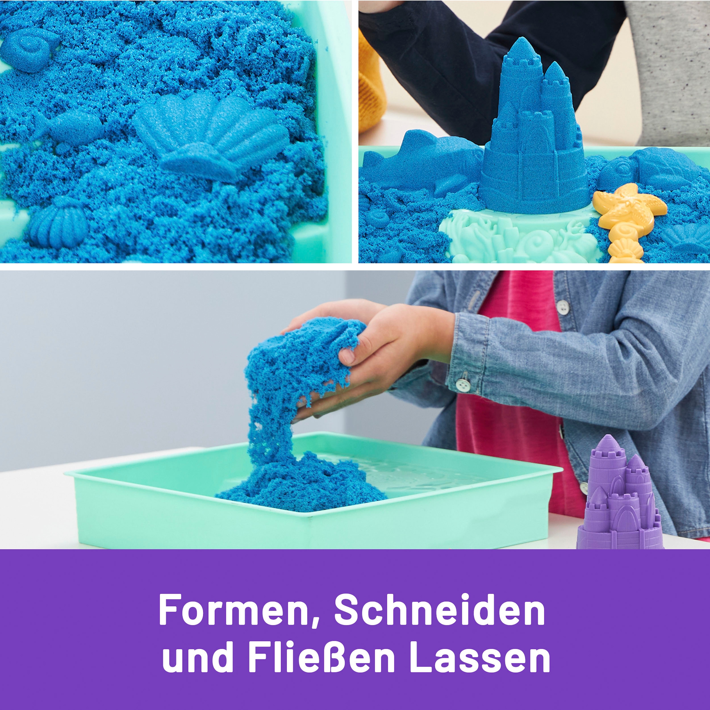 Spin Master Set créatif »Kinetic Sand - Box 454 g - Blau«