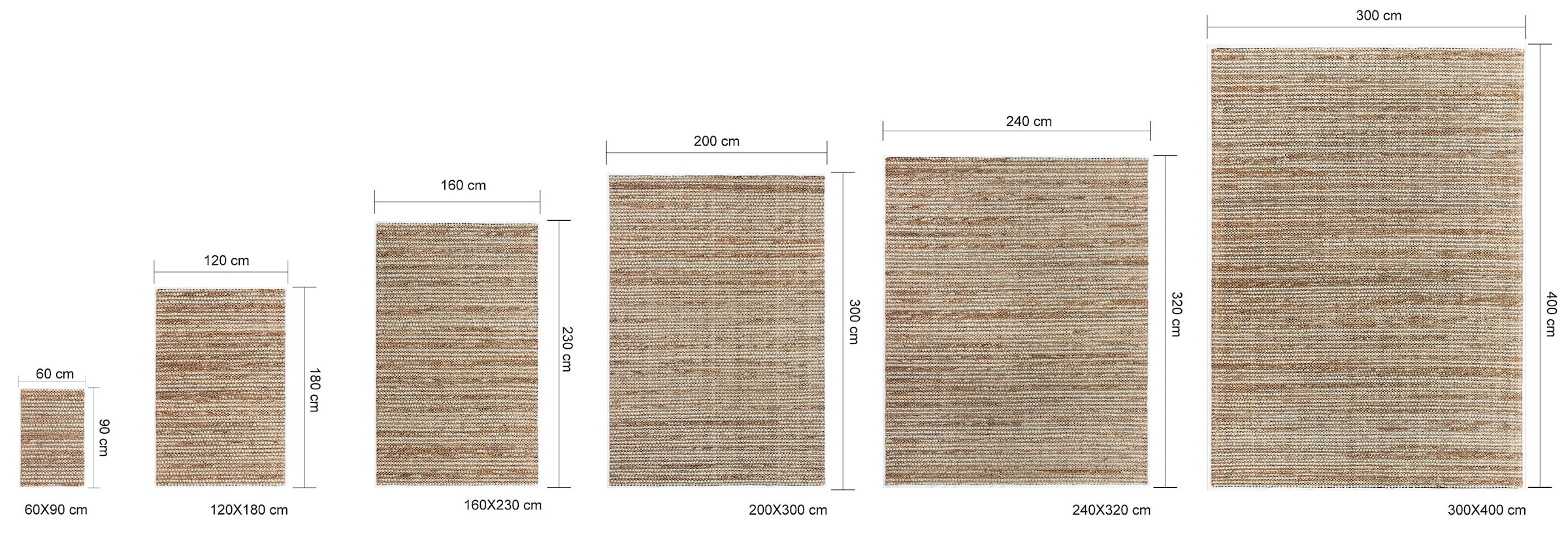 GOODproduct Tapis en laine »Leevy, Wolle und Jute, handgewebt, Handweb Teppiche« Rectangulaire 25 mm Höhe schöne Streifenoptik, Wohnzimmer, Schlafzimmer, Esszimmer