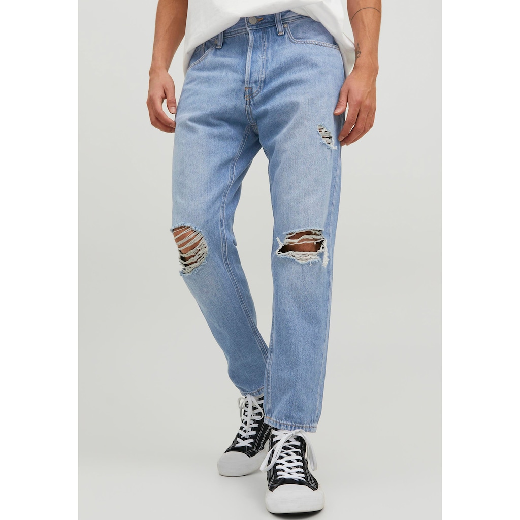 Jack & Jones Tapered-fit-Jeans »JJIFRANK JJORIGINAL CROPPED«