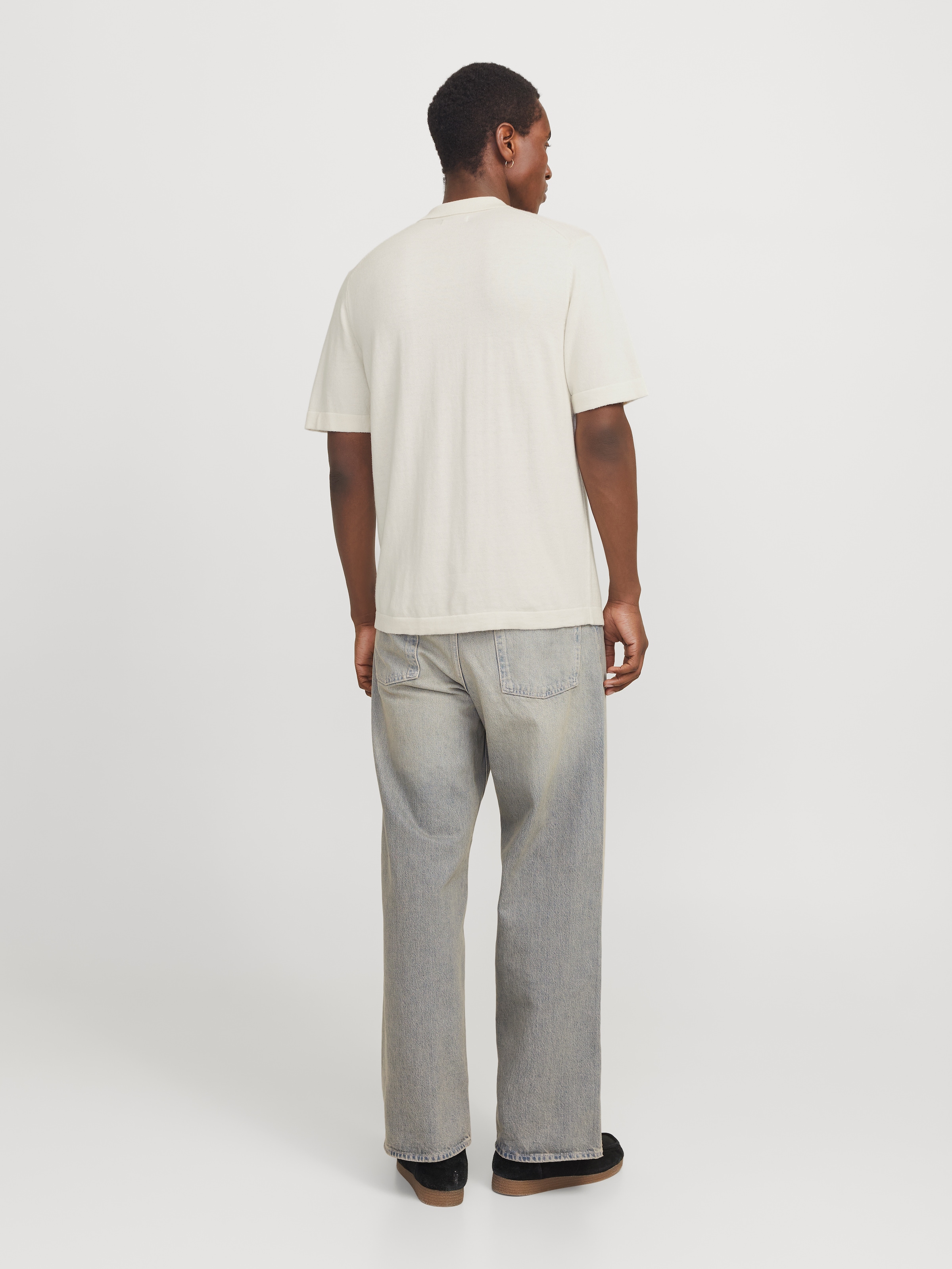 Jack & Jones Kurzarmpullover »JJEEMIL KNIT RELAXED POLO SS SN«, mit Polo Kragen