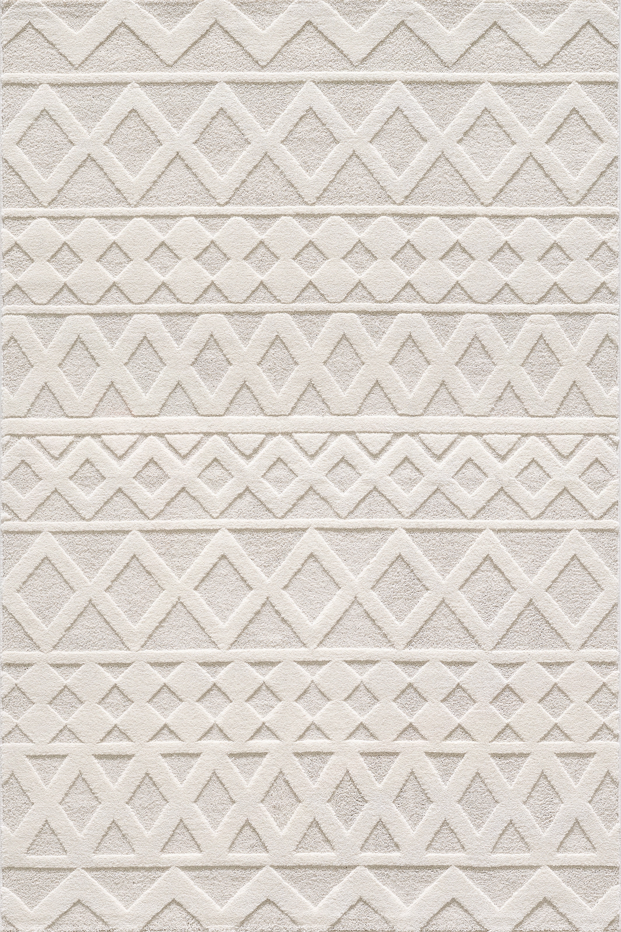 merinos Teppich »Elio 1« rechteckig 16 mm Höhe moderner Kurzflor Teppich mit Hoch-Tief-Effekt, 3D Effekt