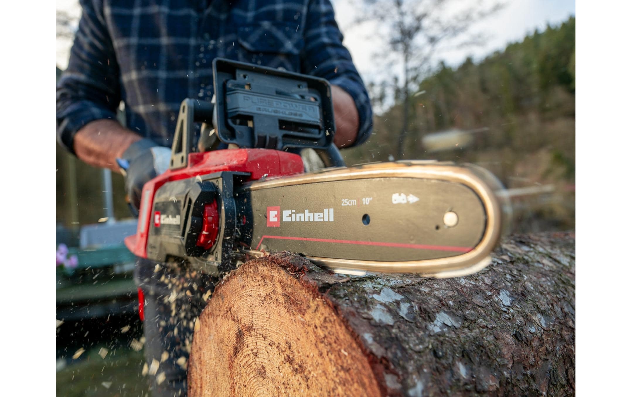 Einhell Akku-Kettensäge »Einhell GE-LC 18/25 Li BL-Solo Akku, bürstenlos, 25 cm«
