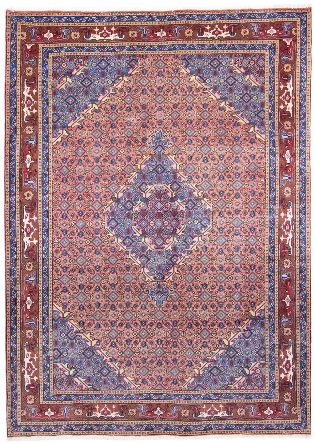 Image of morgenland Wollteppich »Ardebil Medaillon Rosso chiaro 281 x 201 cm«, rechteckig, 1 mm Höhe, Unikat mit Zertifikat bei Ackermann Versand Schweiz