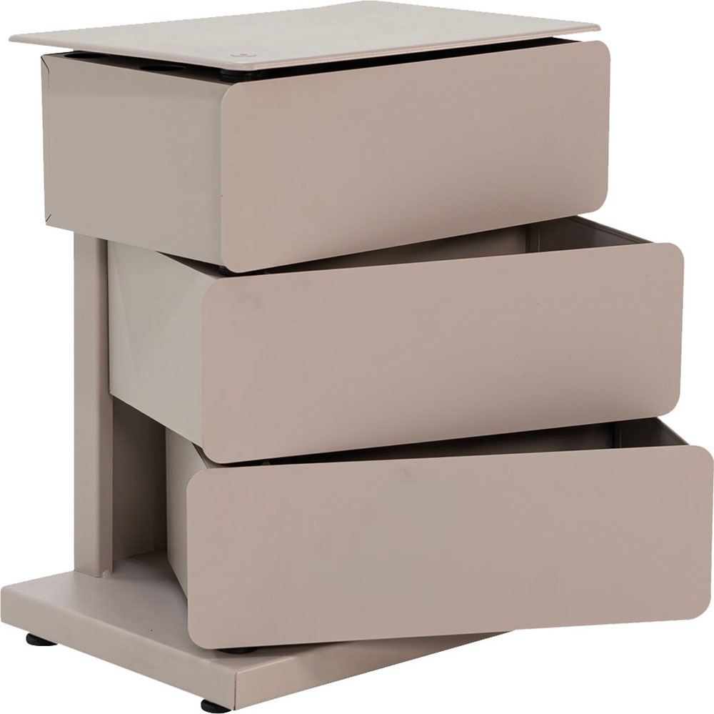 Spinder Design Commode »JOEY 3« Armoire à chaussures en acier et armoire de rangement en 1
