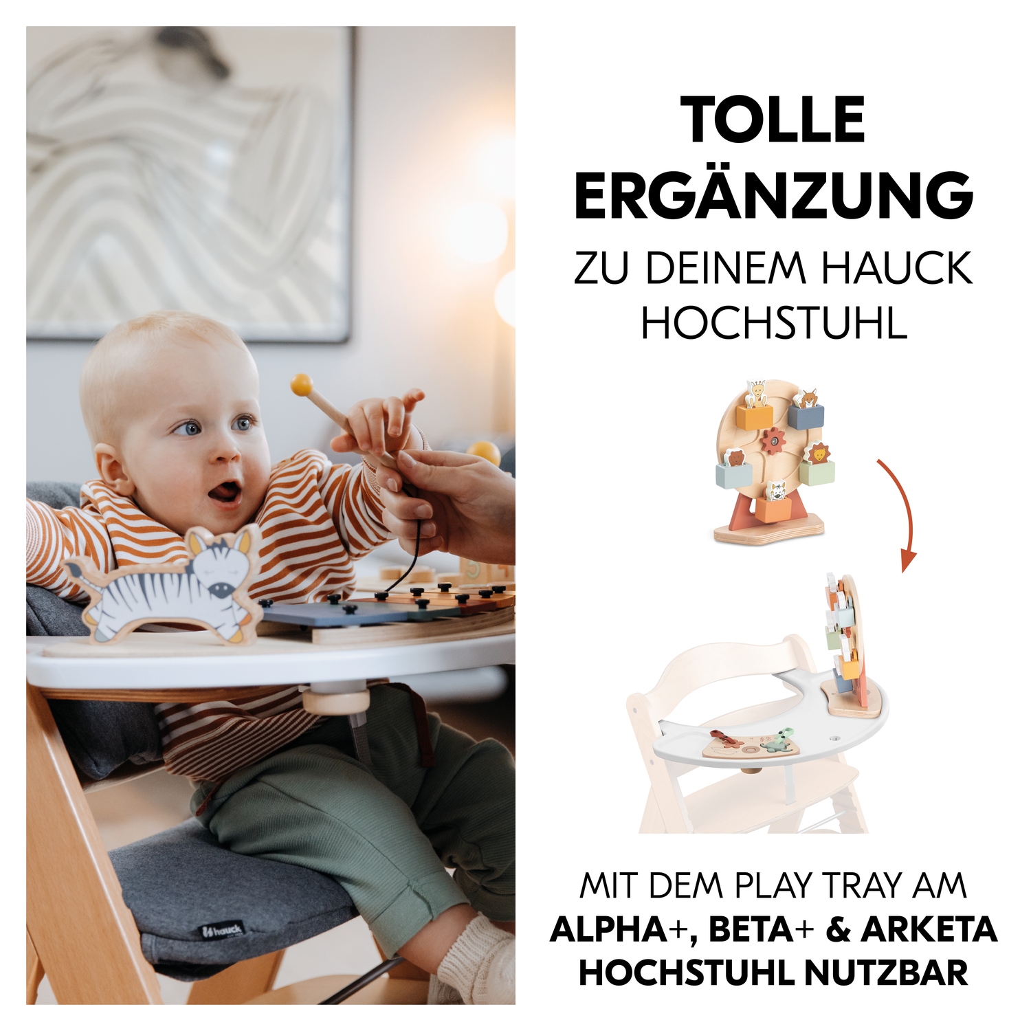 Hauck Greifspielzeug »Play Fun Fair S, hauck Animals« für Hauck Play Tray