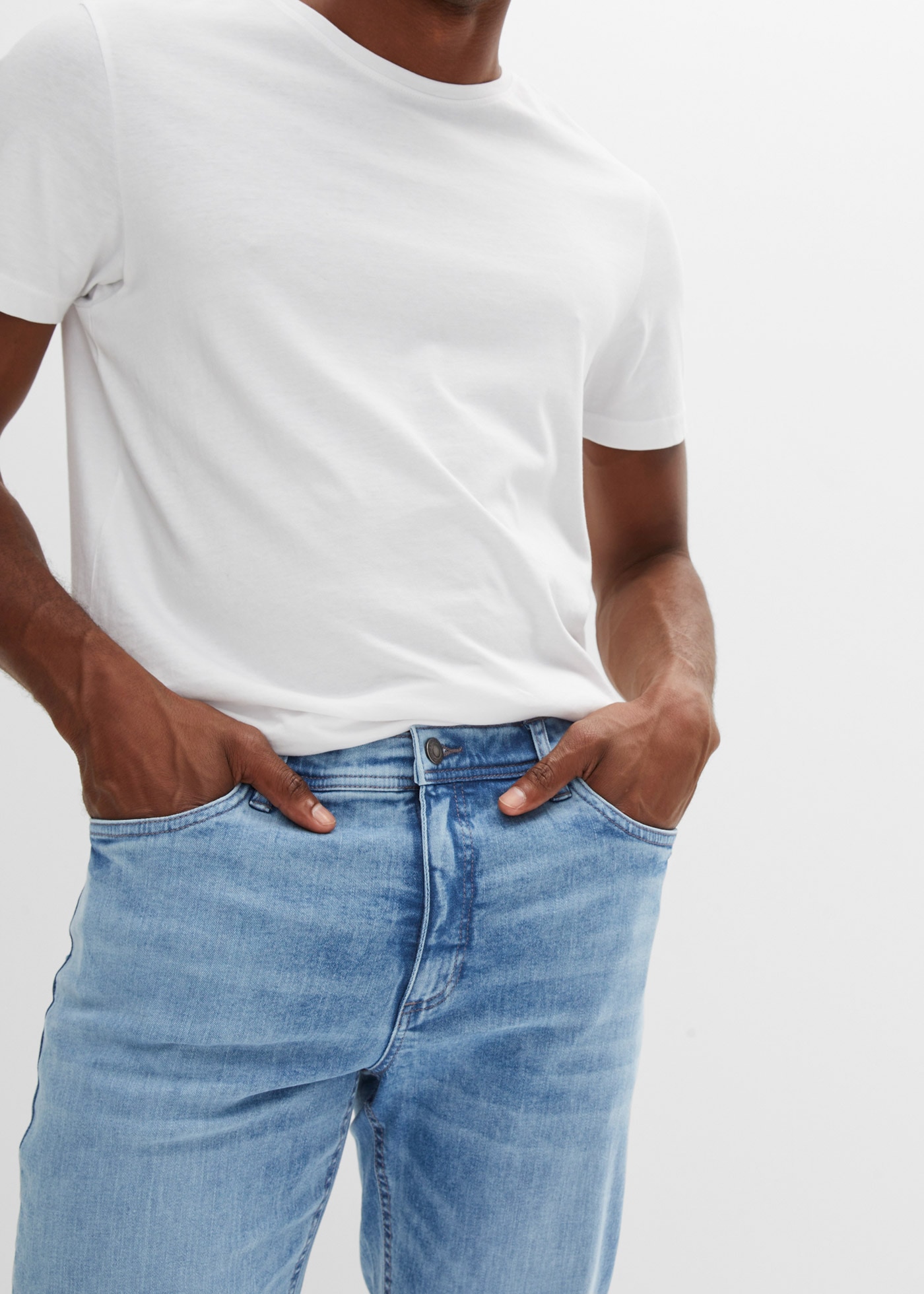 bonprix Regular-fit-Jeans »Regular Fit Stretch-Jeans m. Komfortschnitt, Straight«, Regular Fit Stretch-Jeans m. Komfortschnitt, Straight
