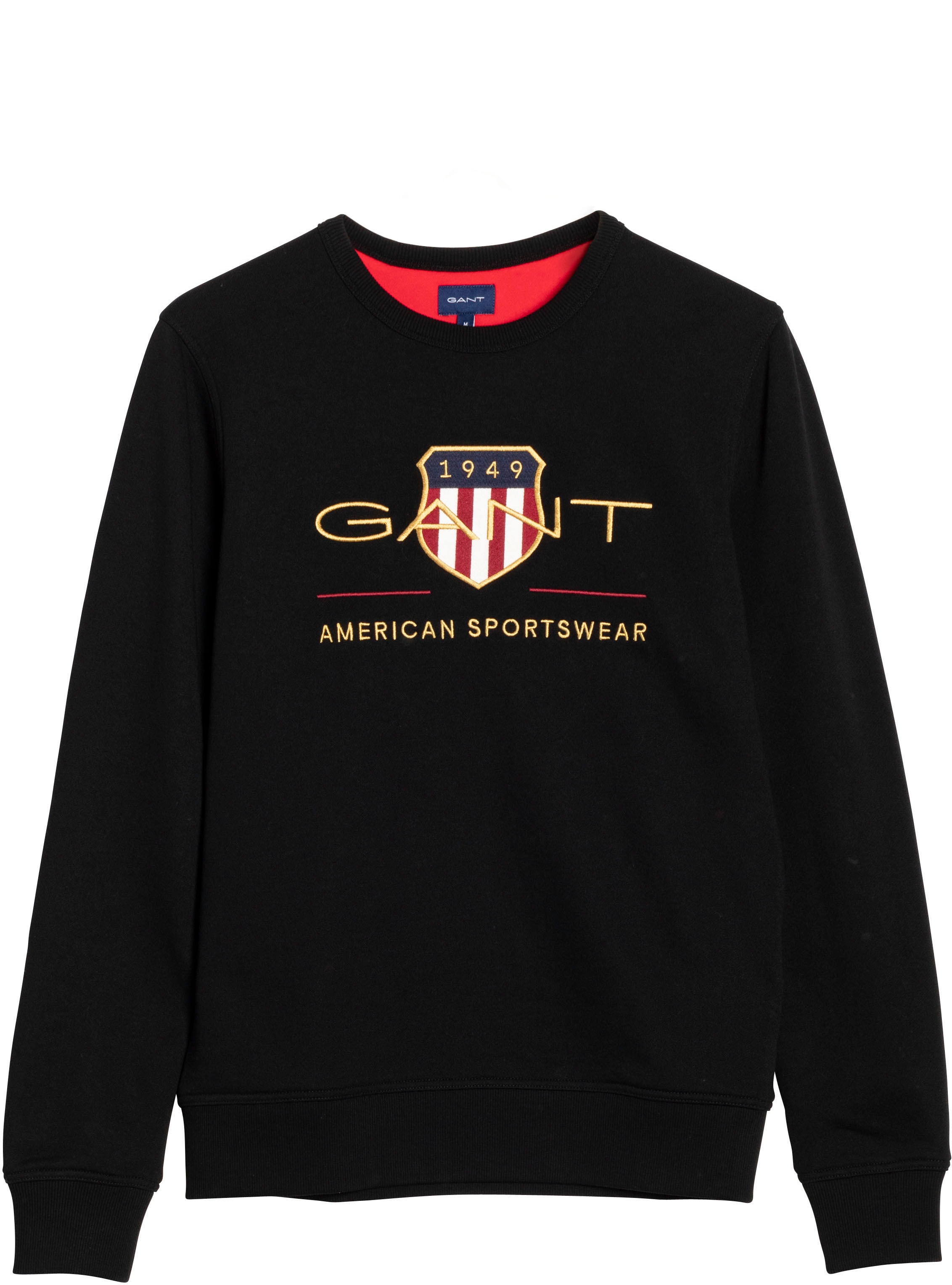 Gant Sweatshirt »ARCHIVE SHIELD C-NECK«, mit geripptem Rundhalsausschnitt