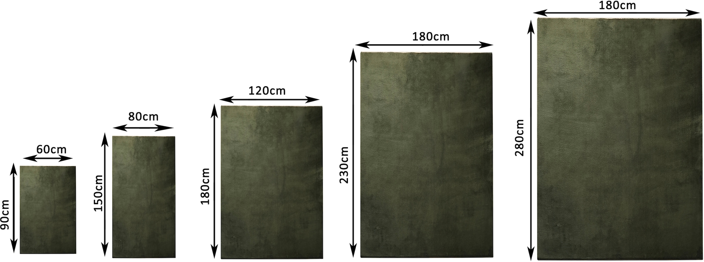 GOODproduct Teppich »Cali, in Standard- und Premium-Qualität, 13 mm oder 16 mm Höhe« rechteckig Uni-Farben, kuschelig, & weich, waschbar, Wohnzimmer, Schlafzimmer