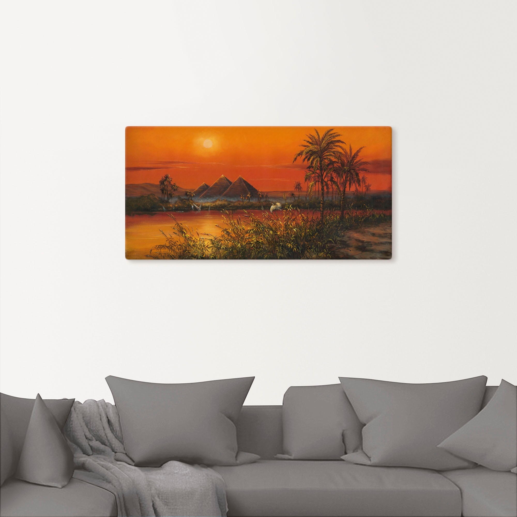 Artland Wandbild »Pyramiden«, Afrika, (1 St.), als Alubild, Leinwandbild, Wandaufkleber oder Poster in versch. Grössen