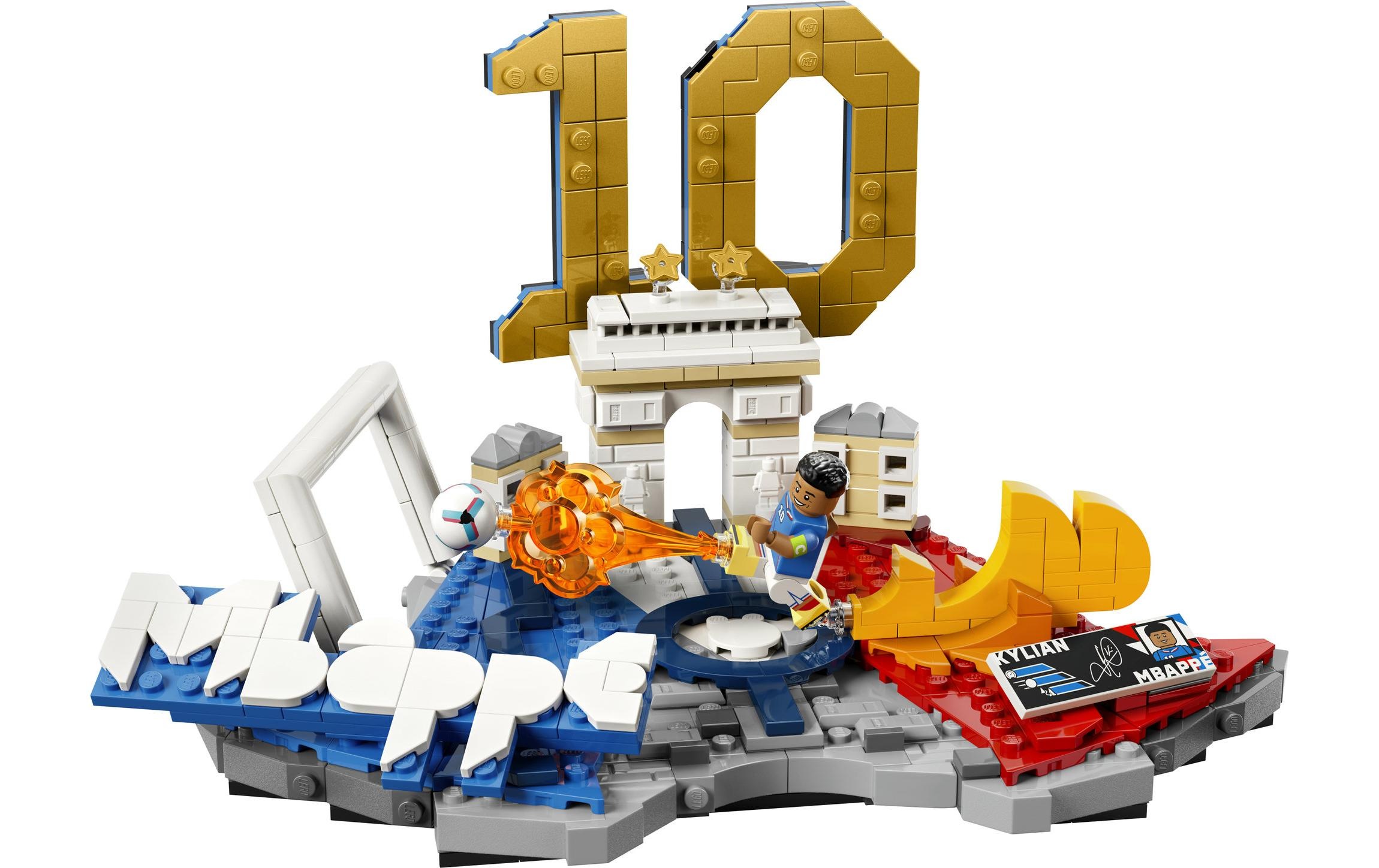 Image of LEGO Konstruktionsspielsteine "Kylian Mbappé – Fussball-Highlights (43013), LEGO Editions Football"