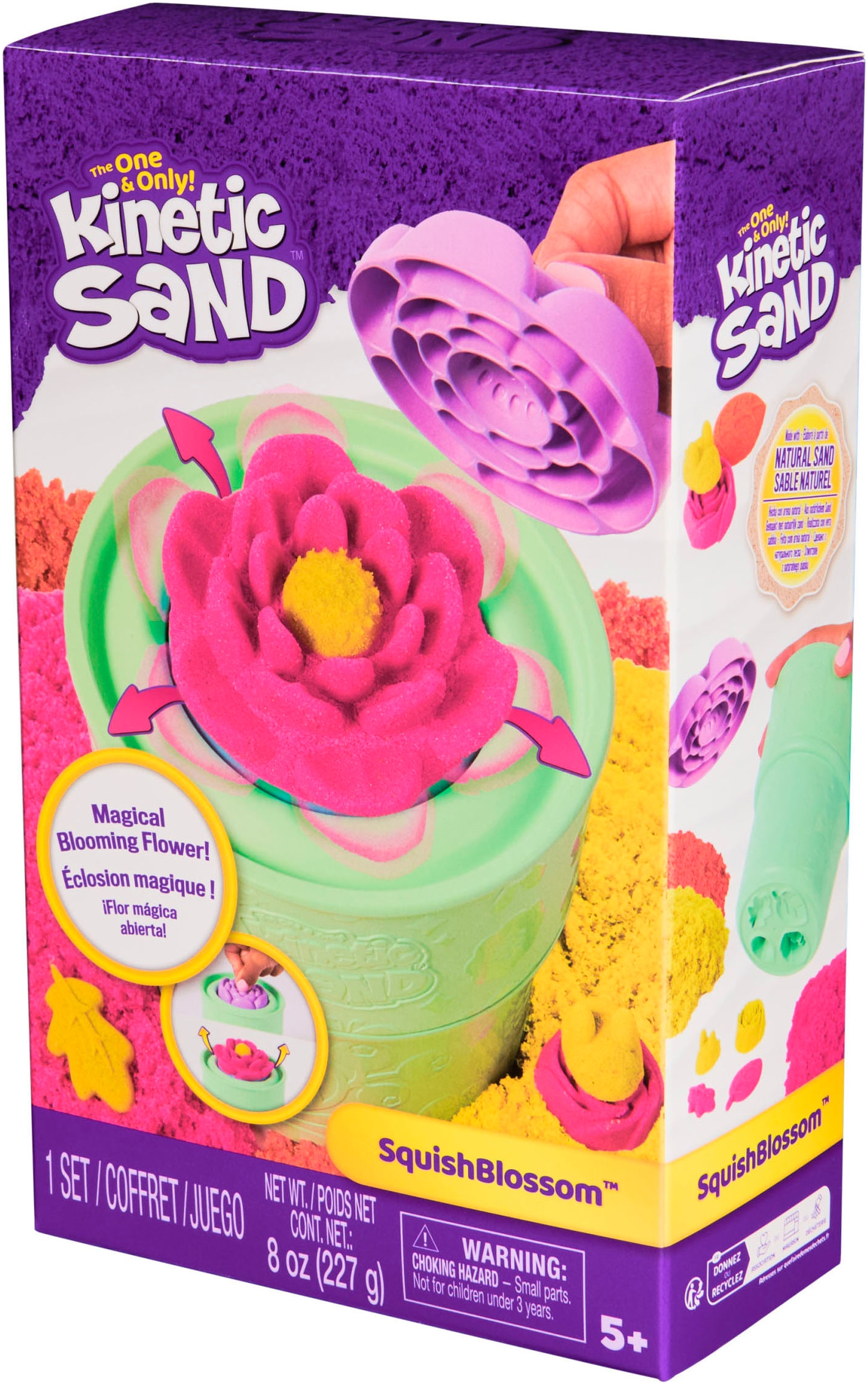 Spin Master Set créatif »Kinetic Sand - Squish Blumen Set«
