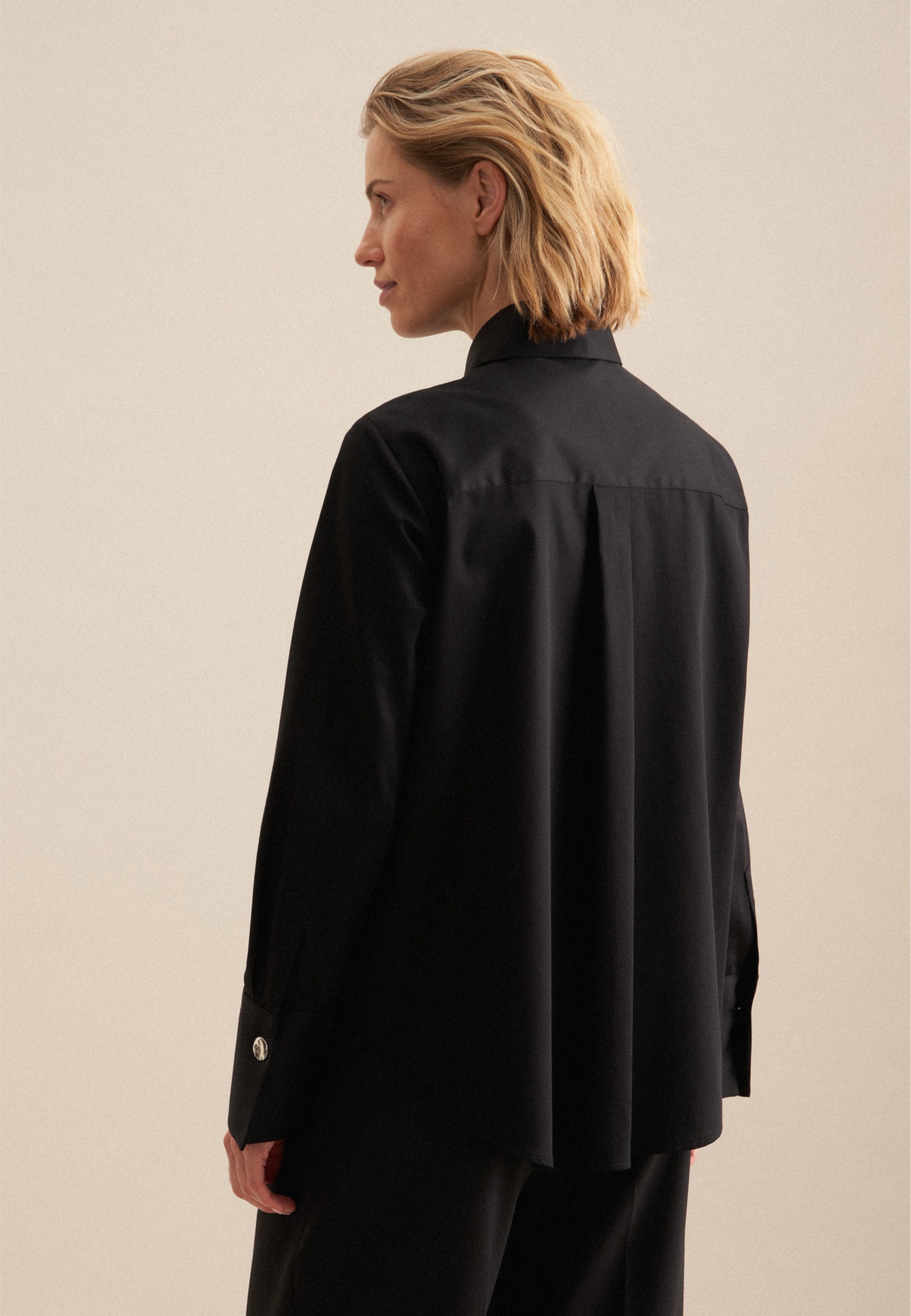 seidensticker Blouse chemise »Schwarze Rose« 1/1 Kragen Uni