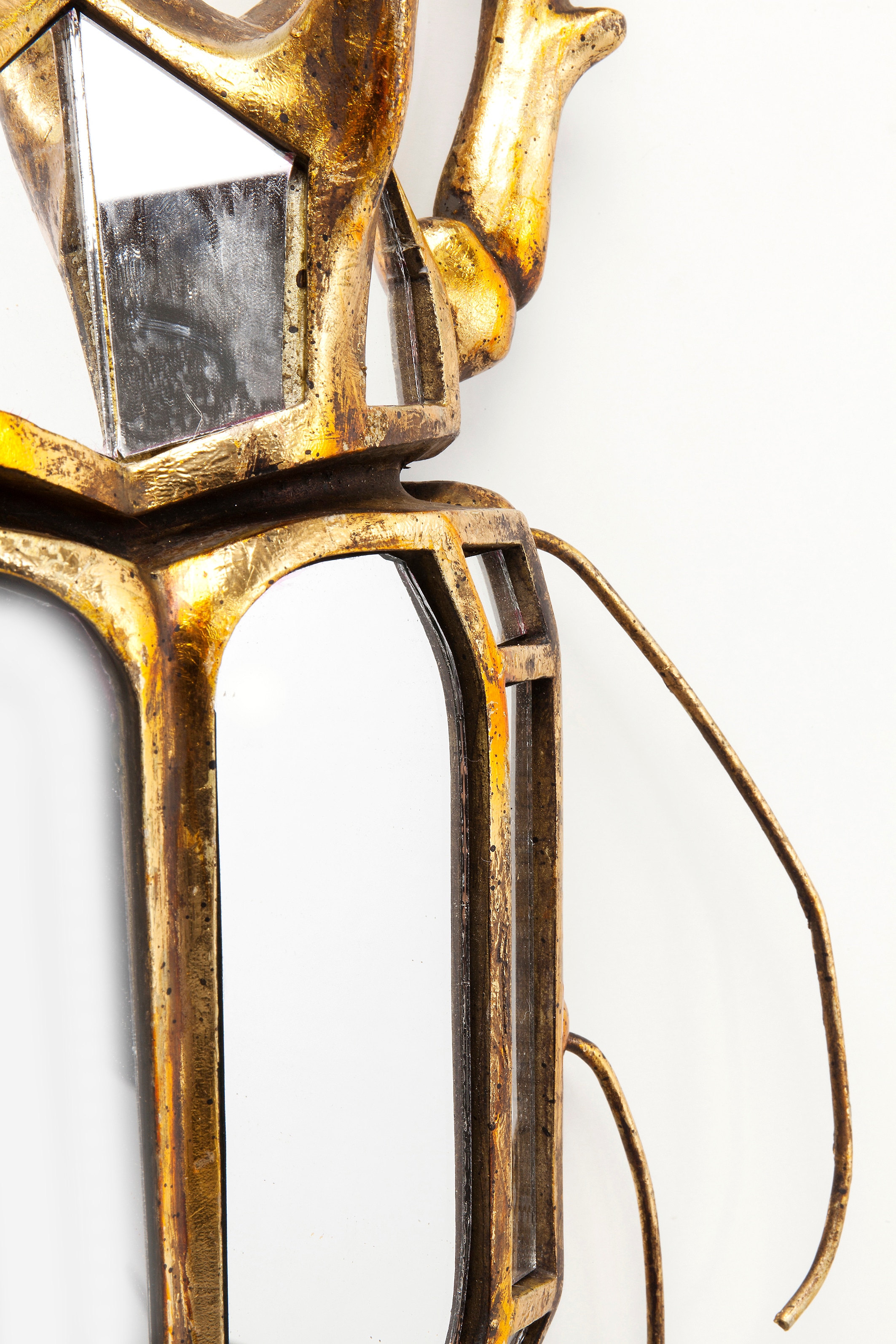 Kare Design Wanddekoobjekt »Wandschmuck Beetle Mirror 25x39cm«