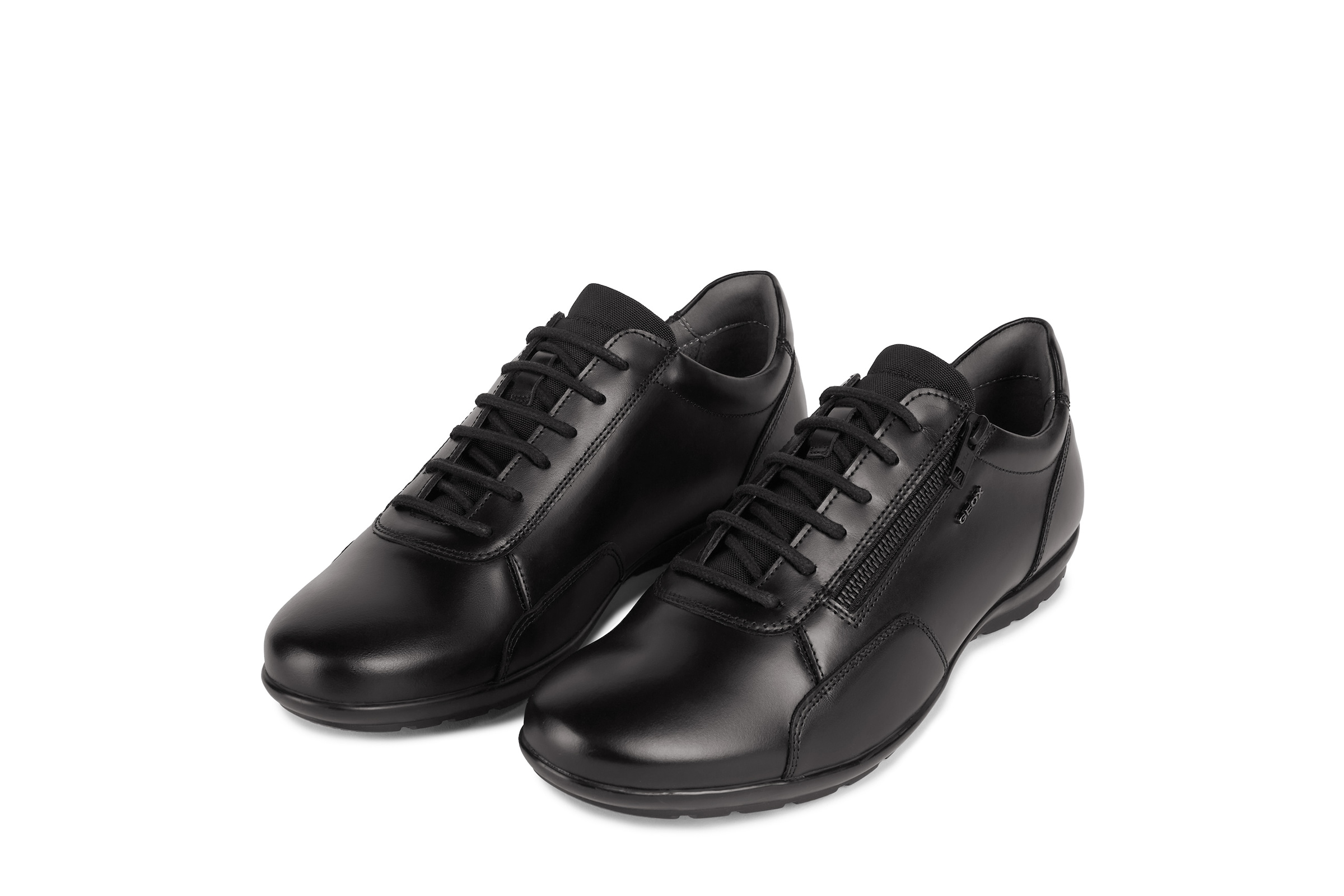 Image of Geox Schnürschuh "UOMO SYMBOL" Business Schuh, Sneaker mit zusätzlichem Aussenreissverschluss
