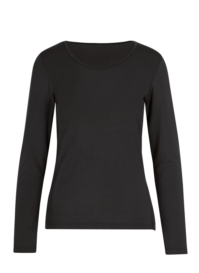 Trigema Longsleeve »TRIGEMA Shirt aus Viskose Langarm«, (1 tlg.)