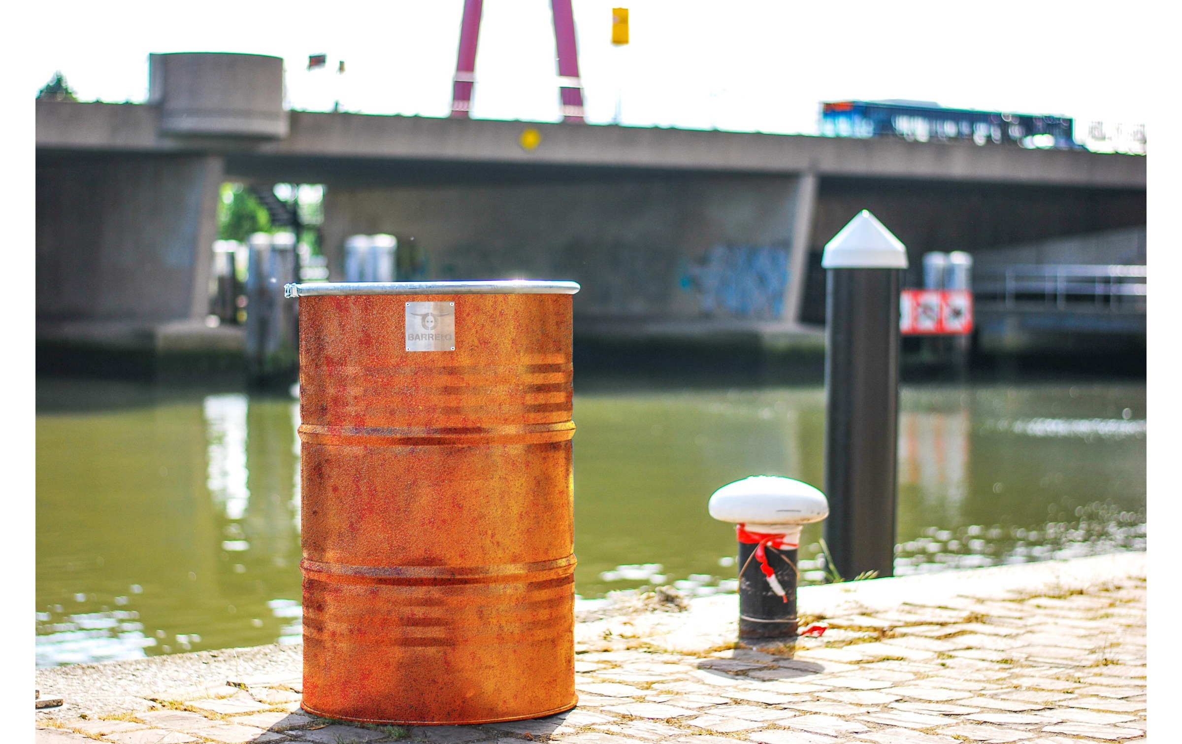Holzkohlegrill »Fass Rusty Gross«