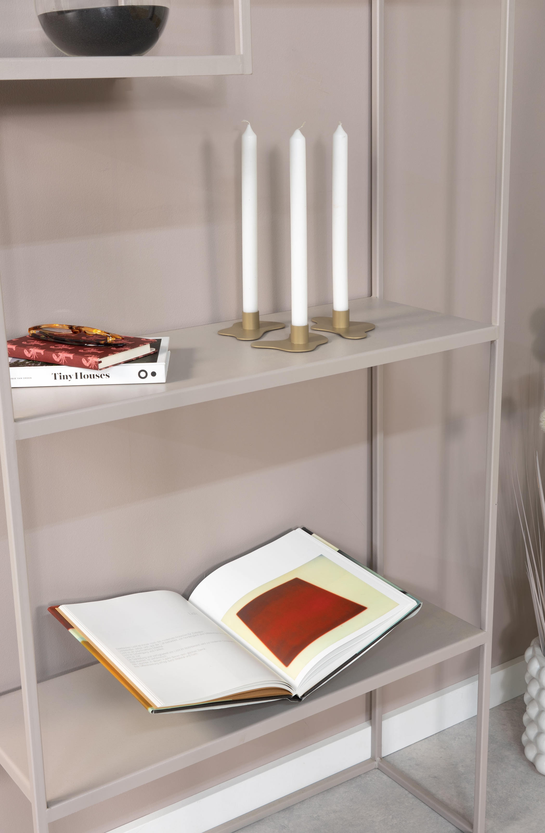 Spinder Design Serre-livres »ATALANTA« porte-livres moderne en acier peint par poudrage