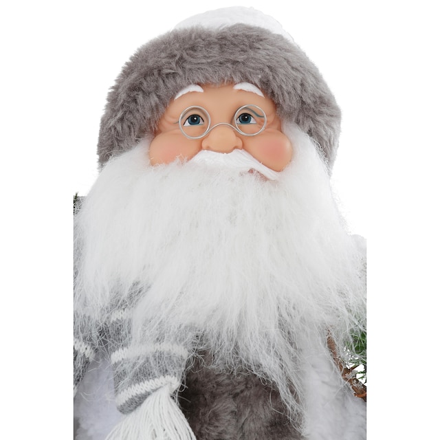 »Santa Weihnachtsmann - weissem HOSSNER und mit Laterne«, kaufen Weihnachtsdeko Mantel HOMECOLLECTION günstig