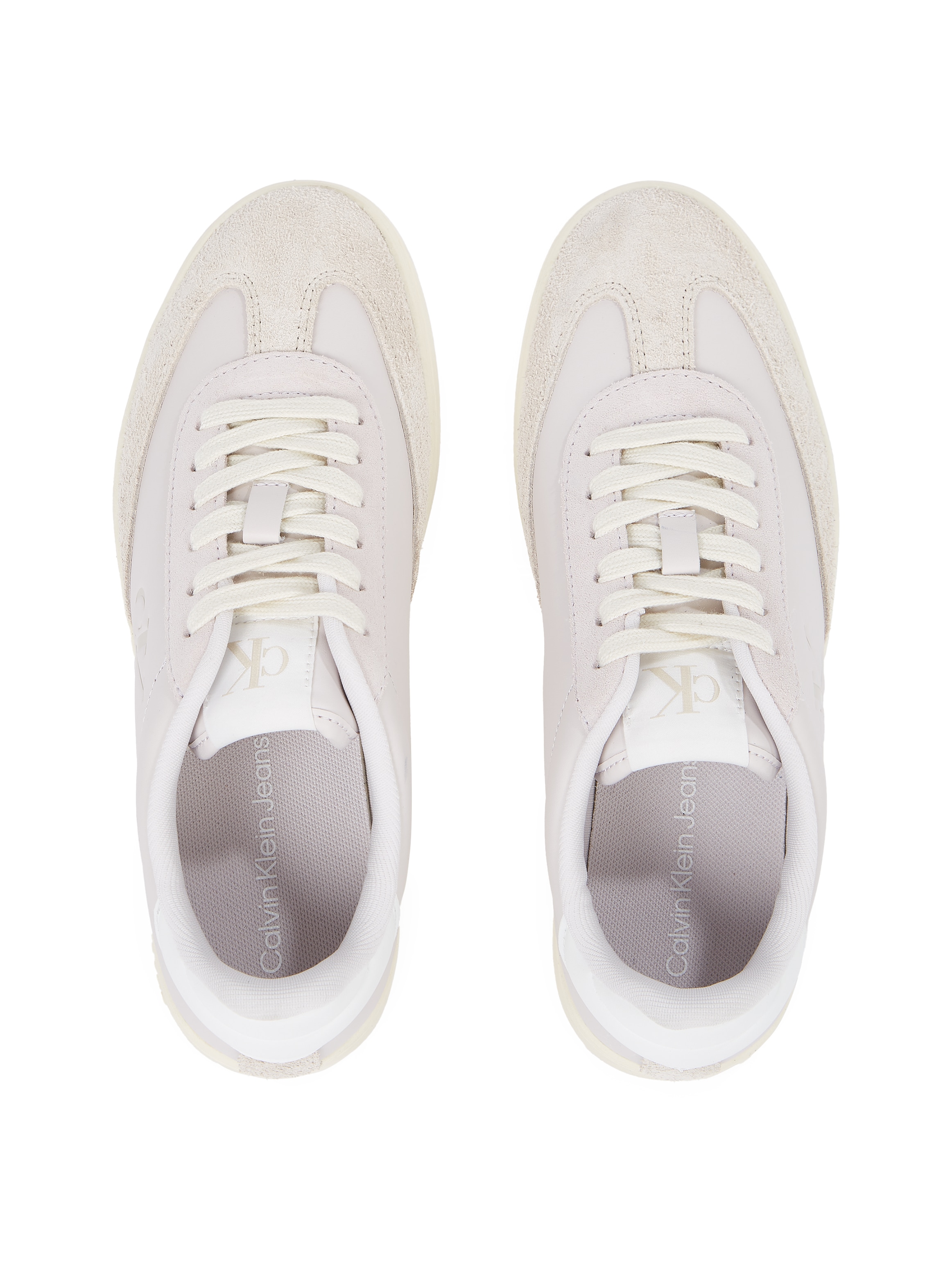 Calvin Klein Jeans Plateausneaker »CLASSIC CUPSOLE LOW MG MIX«, Schnürschuh, Halbschuh, Freizeitschuh mit gepolstertem Schaftrand
