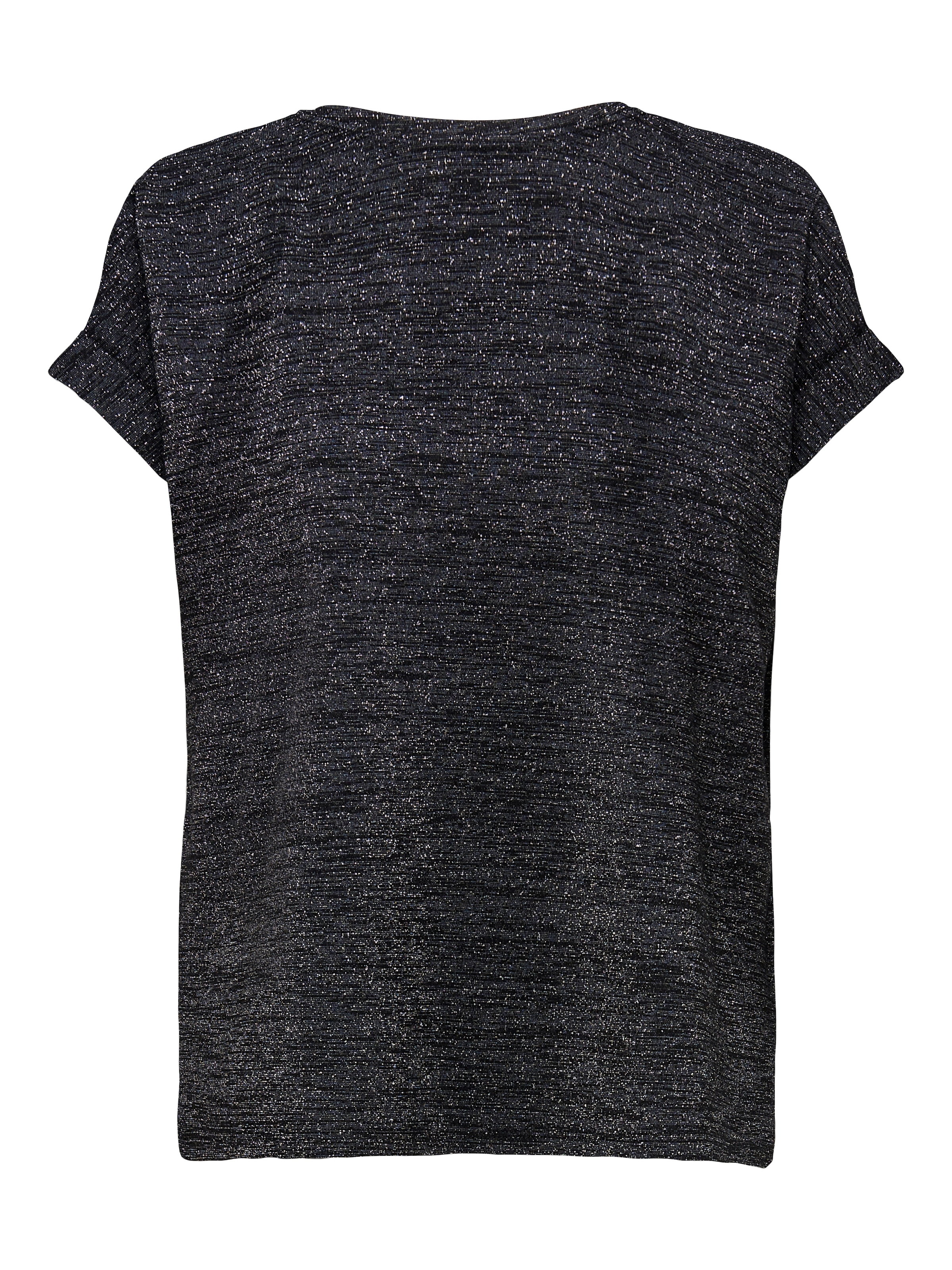 ONLY Kurzarmshirt »ONLMOSTER GLITTER S/S TOP NOOS JRS«, mit Glitzerdetail