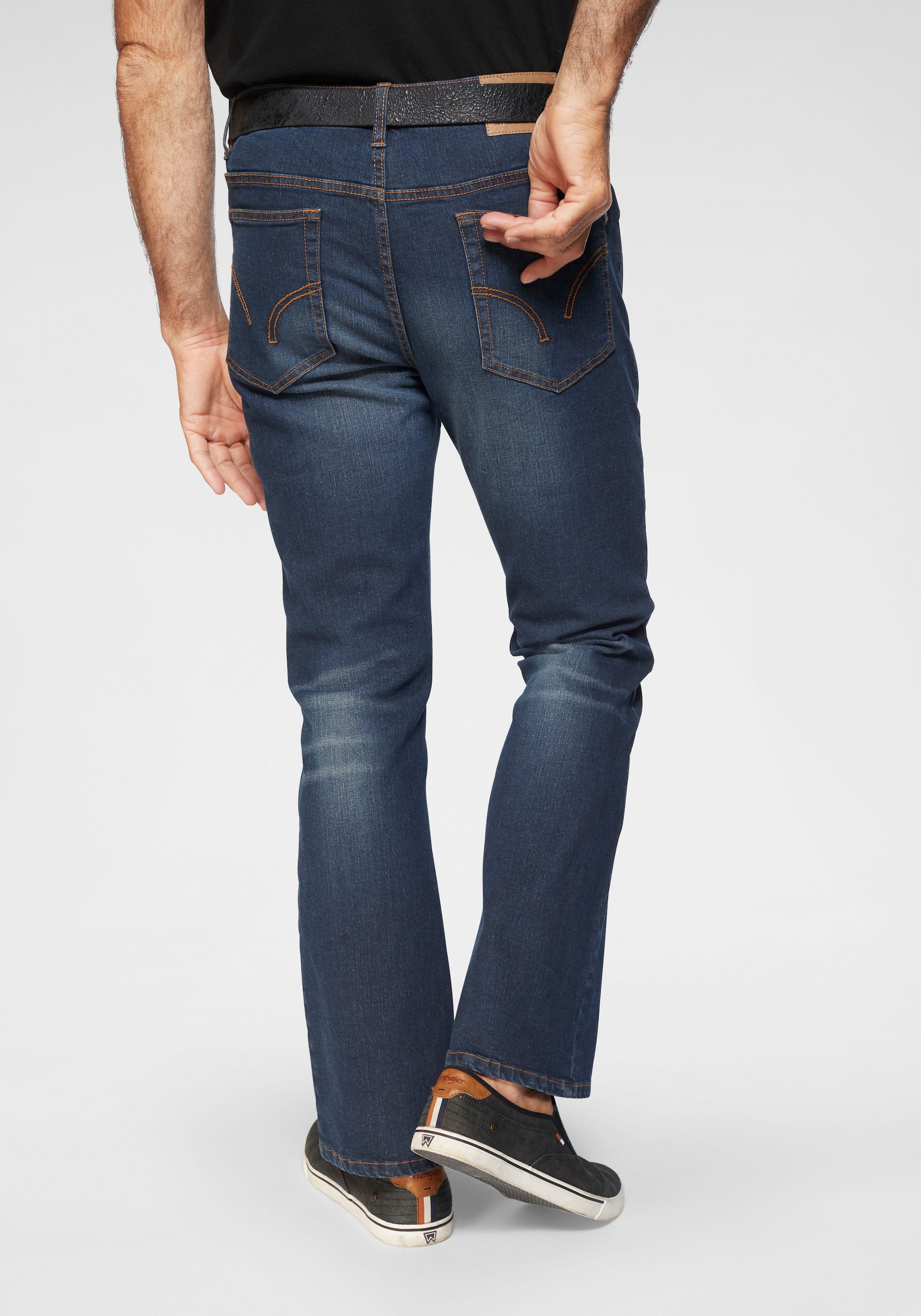 Arizona Bootcut-Jeans »Mike«, ausgestelltes Bein, niedrige Leibhöhe, Stretch-Qualität