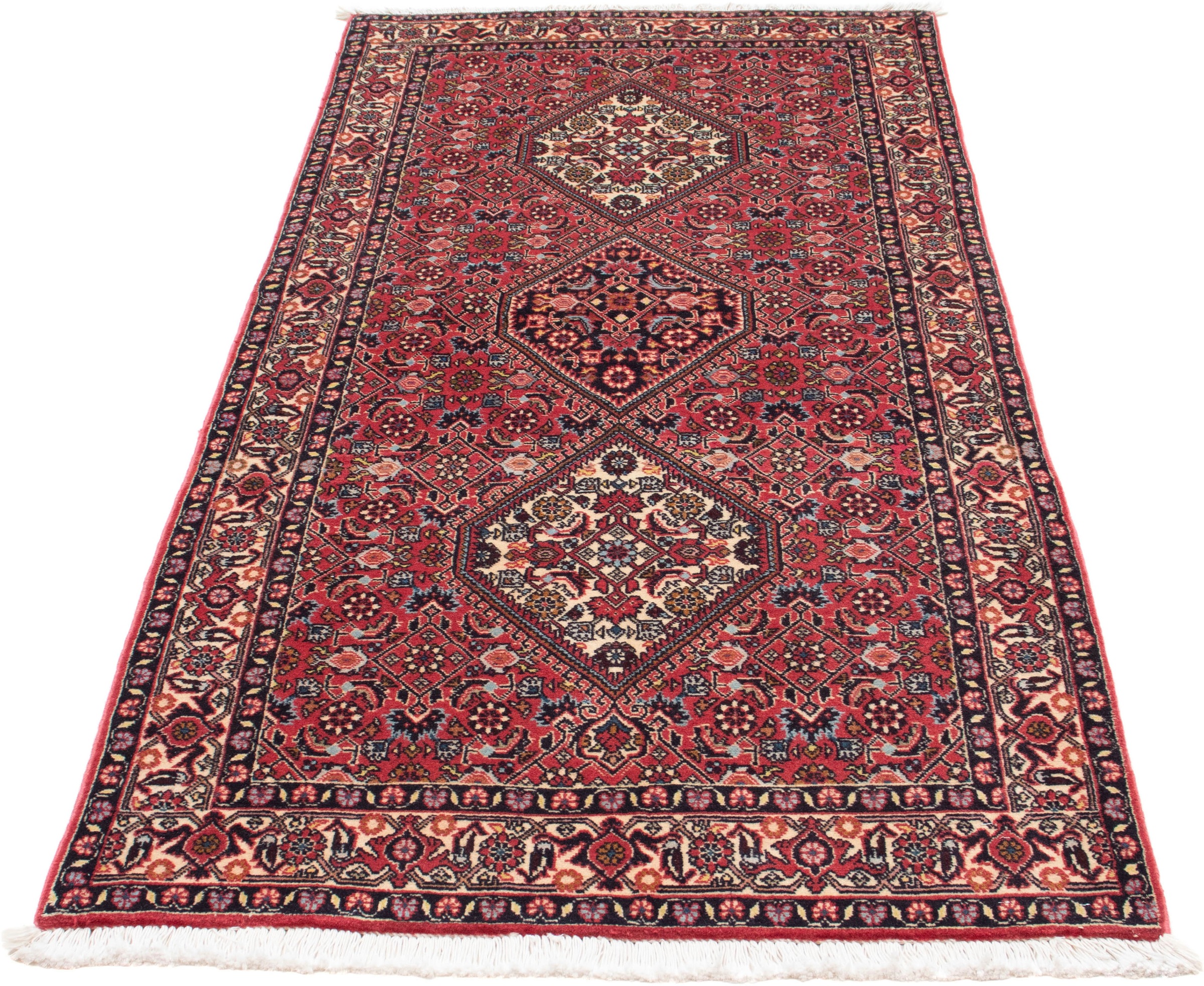 Image of morgenland Orientteppich »Perser - Bidjar - 205 x 90 cm - dunkelrot«, rechteckig, 15 mm Höhe, Wohnzimmer, Handgeknüpft, Einzelstück mit Zertifikat bei Ackermann Versand Schweiz