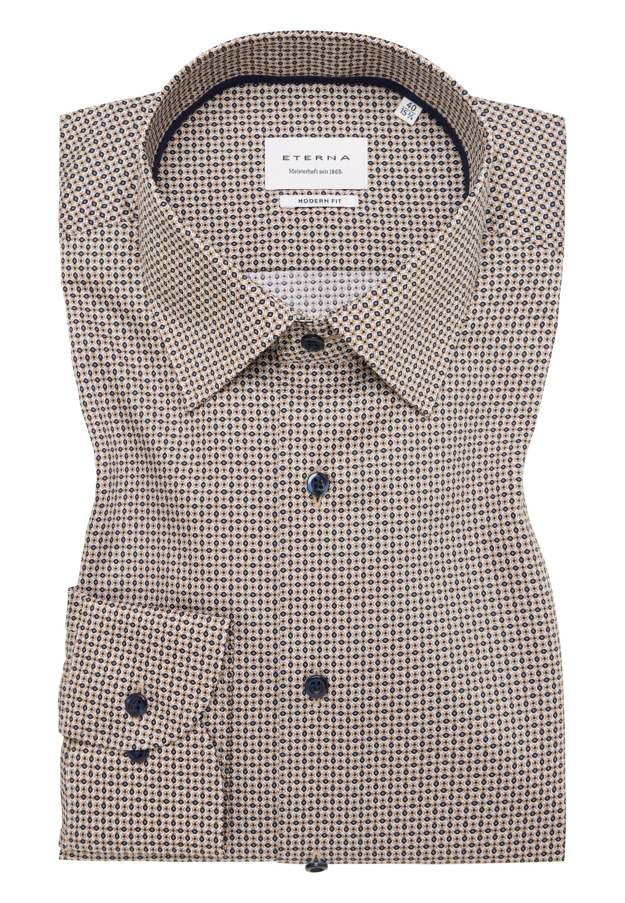 Eterna Chemise à manches longues »MODERN FIT« non repassable (sans repassage)