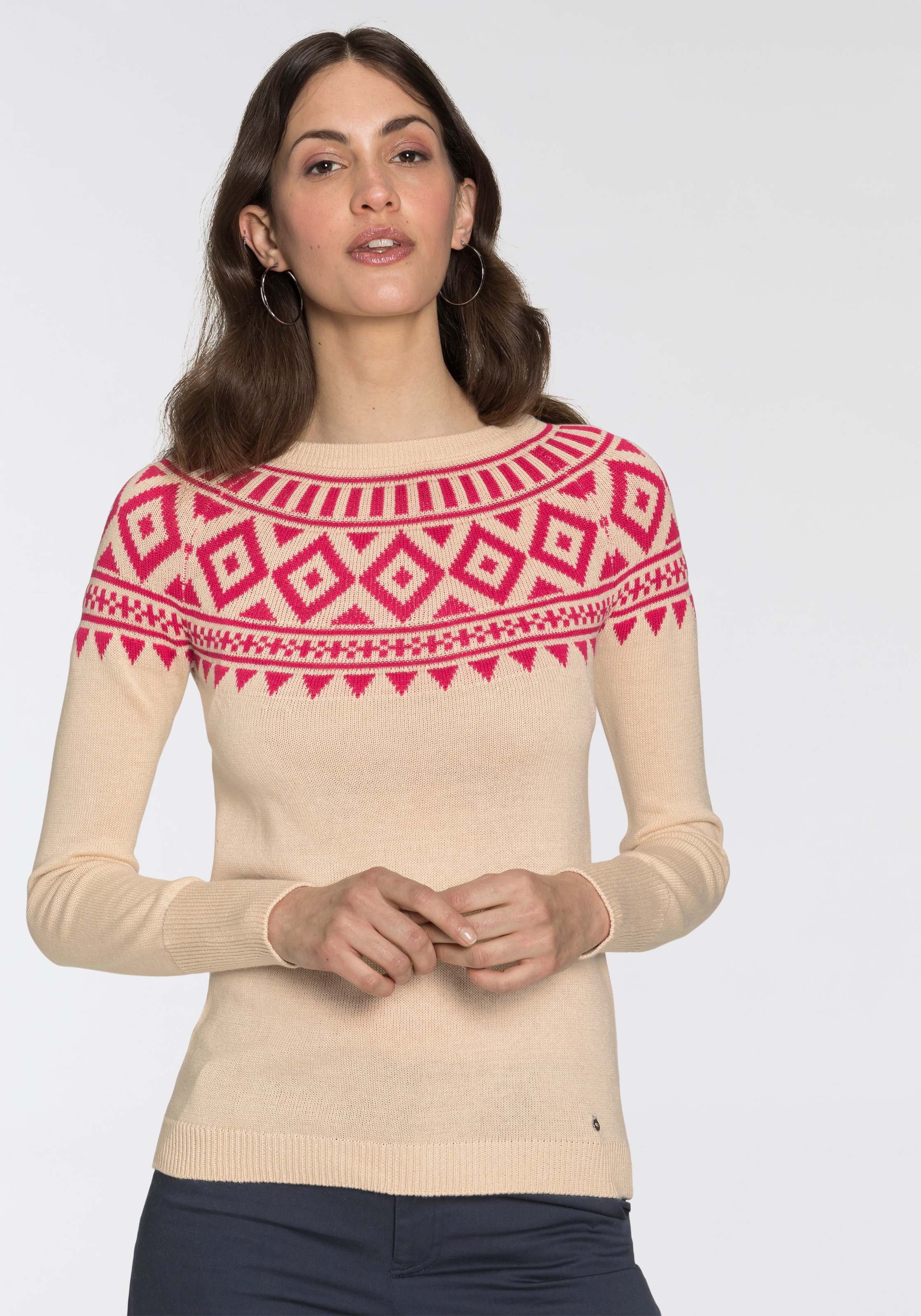 Image of AJC Strickpullover, mit modischem Norwegermuster und Raglanärmeln - NEUE KOLLEKTION bei Ackermann Versand Schweiz