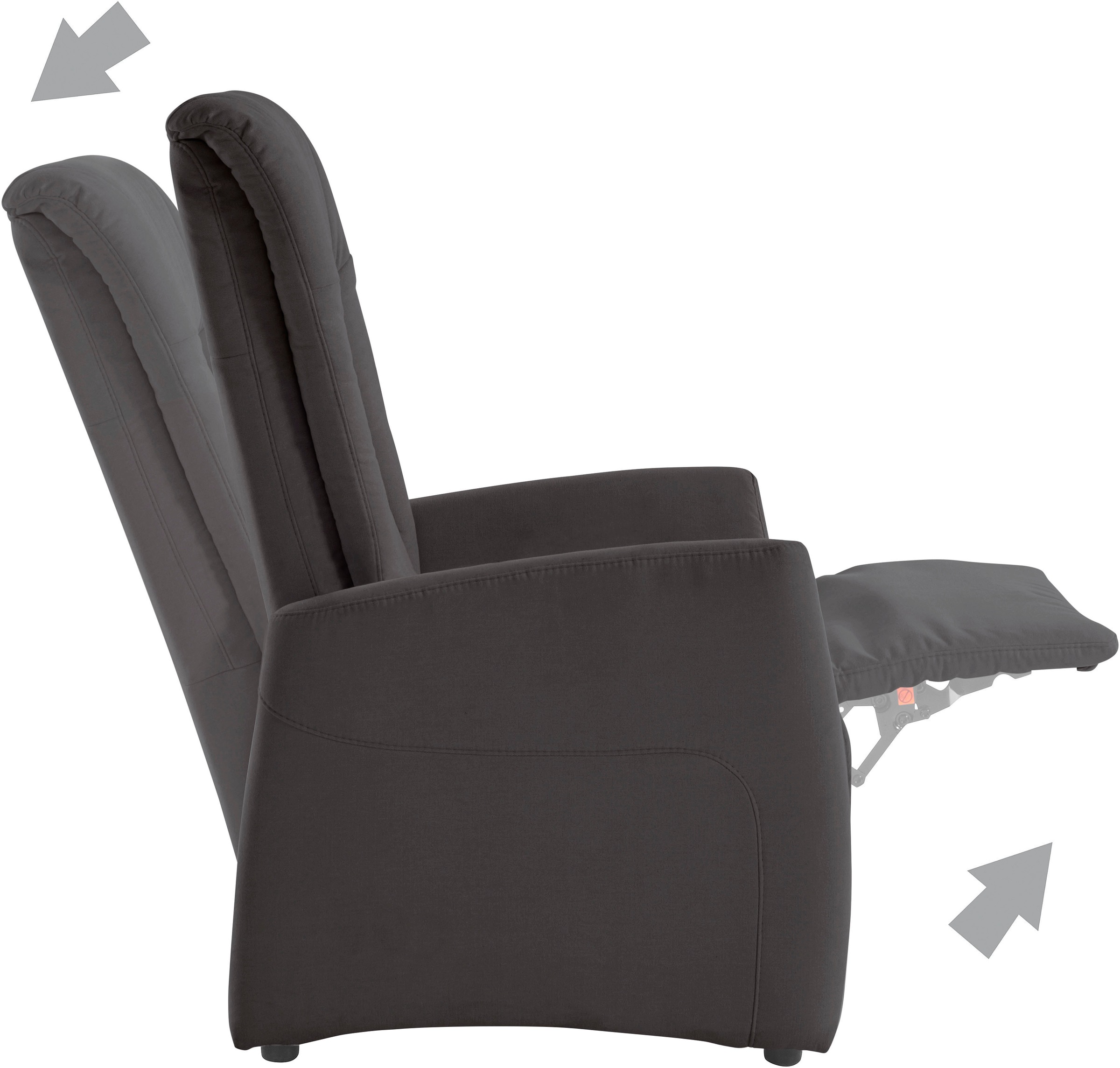 sit&more Fauteuil TV »Melissa« wahlweise elektrisch oder manuell verstellbar, optional Aufstehhilfe