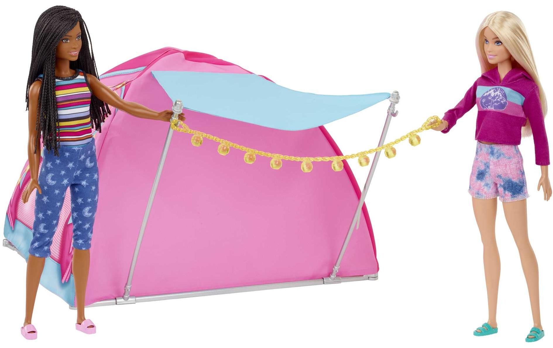 Barbie Puppen Reiseset »Camping Zelt mit 2«