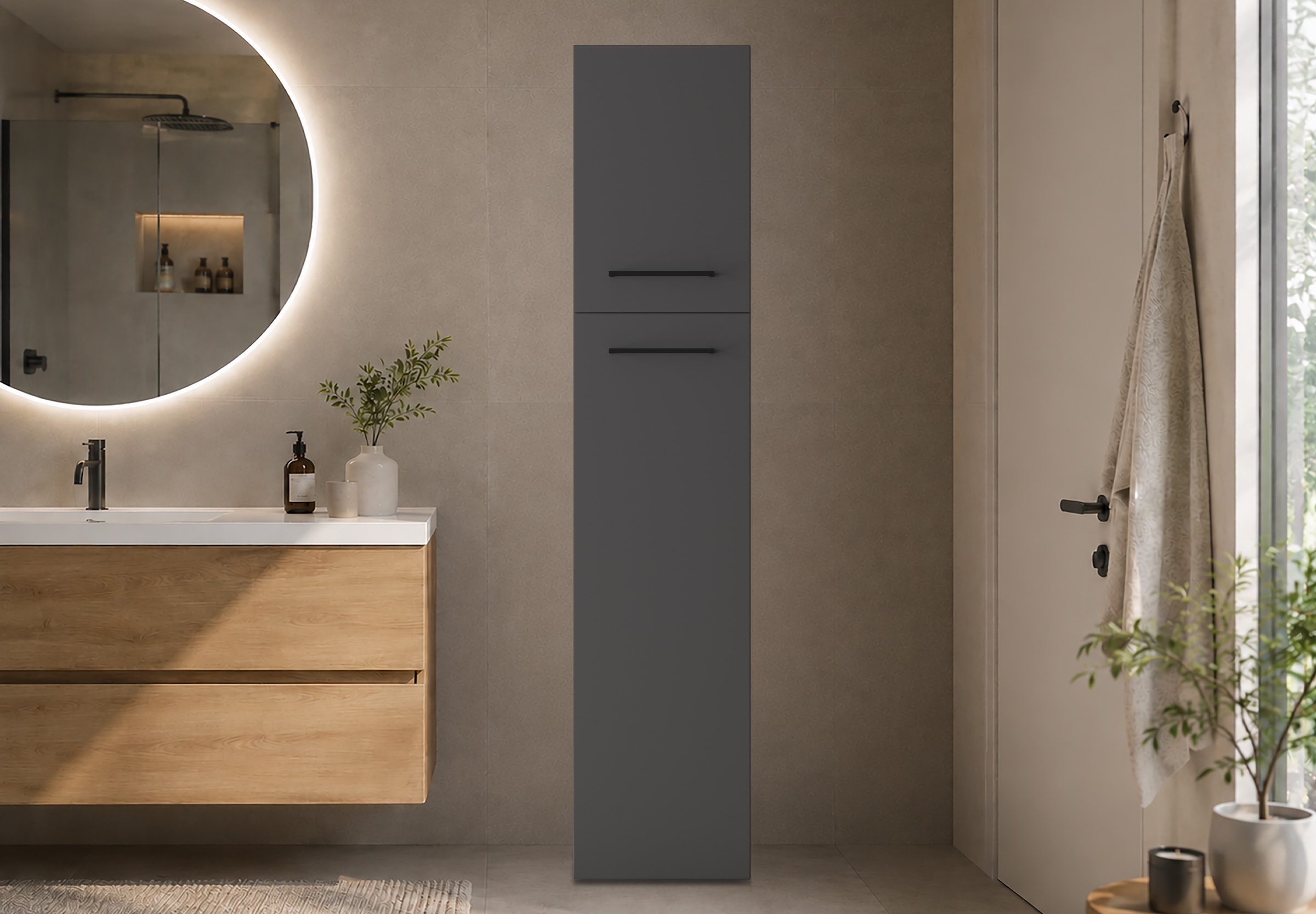 KOCHSTATION Mehrzweckschrank »KS-Linda« Breite 40 cm, Höhe 187,5 cm, mit 25mm starken Wänden
