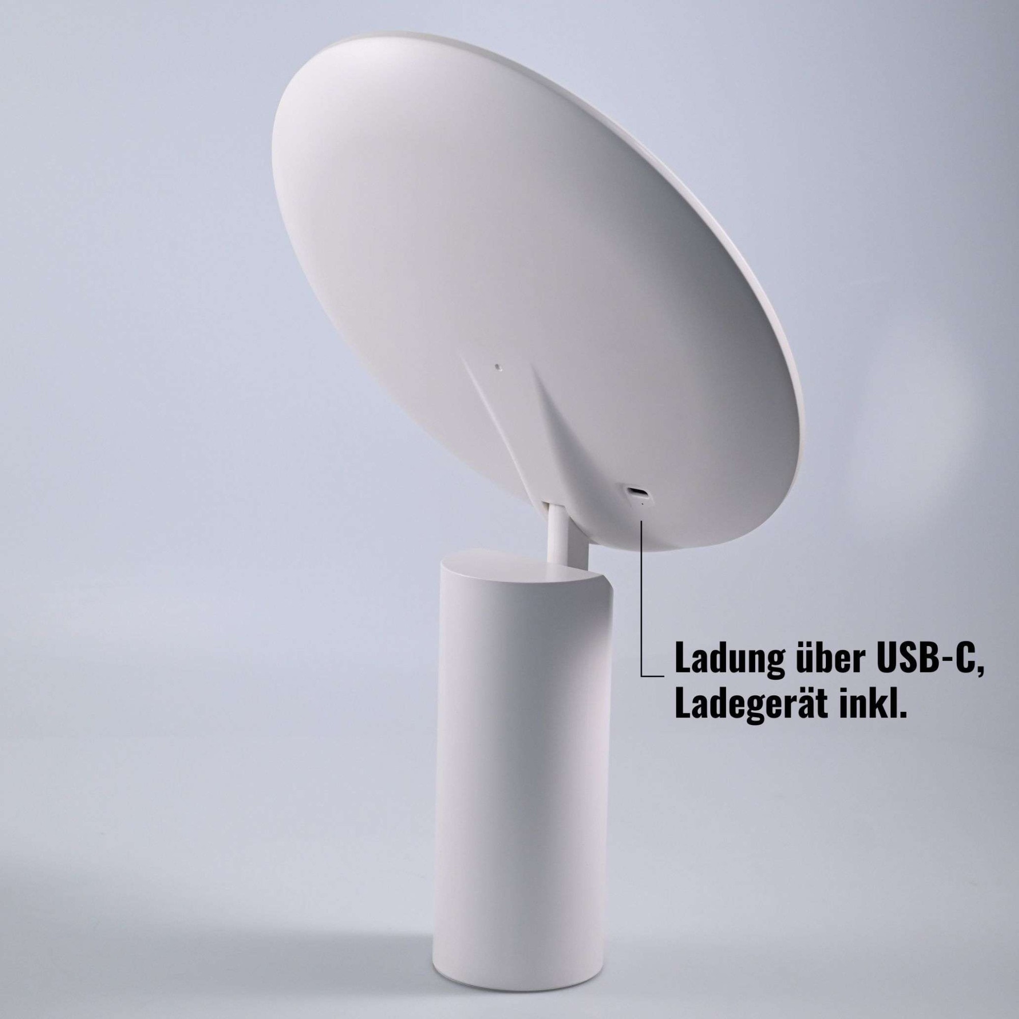 Loevschall Miroir de maquillage »Bridget Kosmetikspiegel mit Licht, stufenlos dimmbar & Touch Steuerung« Kippbar, Lichtfarben wählbar, kabellos, ideal für Bad und Schlafzimmer