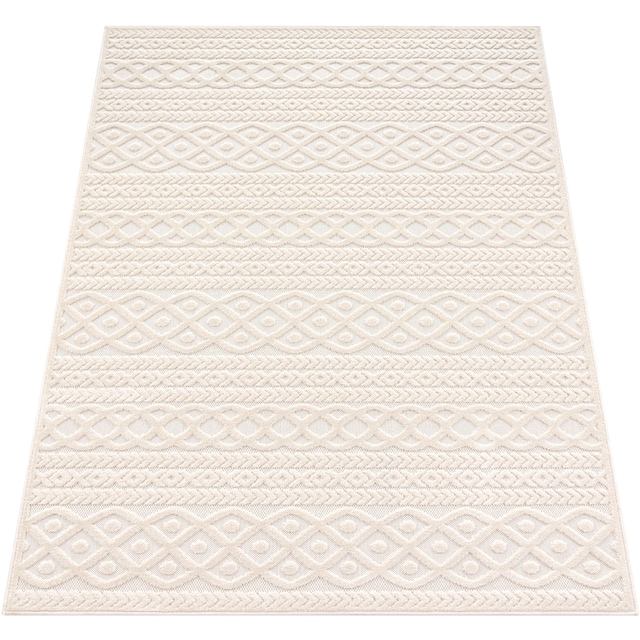 Paco Home Teppich »Cotton 231«, rechteckig, Uni-Farben, Hoch-Tief Effekt,  boho, In- und Outdoor geeignet jetzt kaufen
