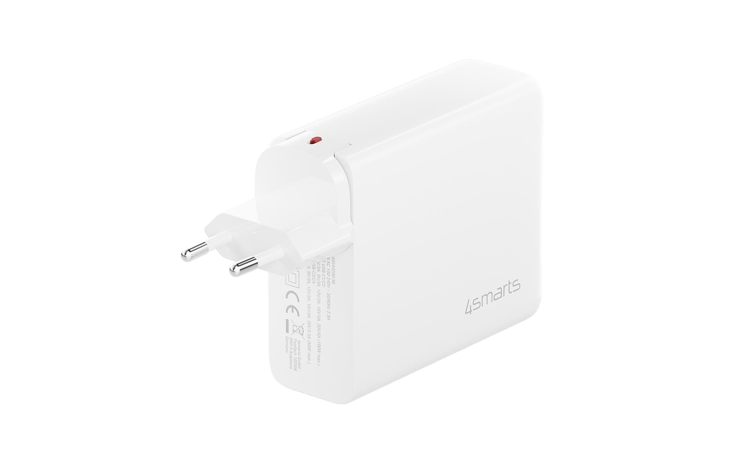 4smarts USB-Ladegerät »Flex Pro Weiss«