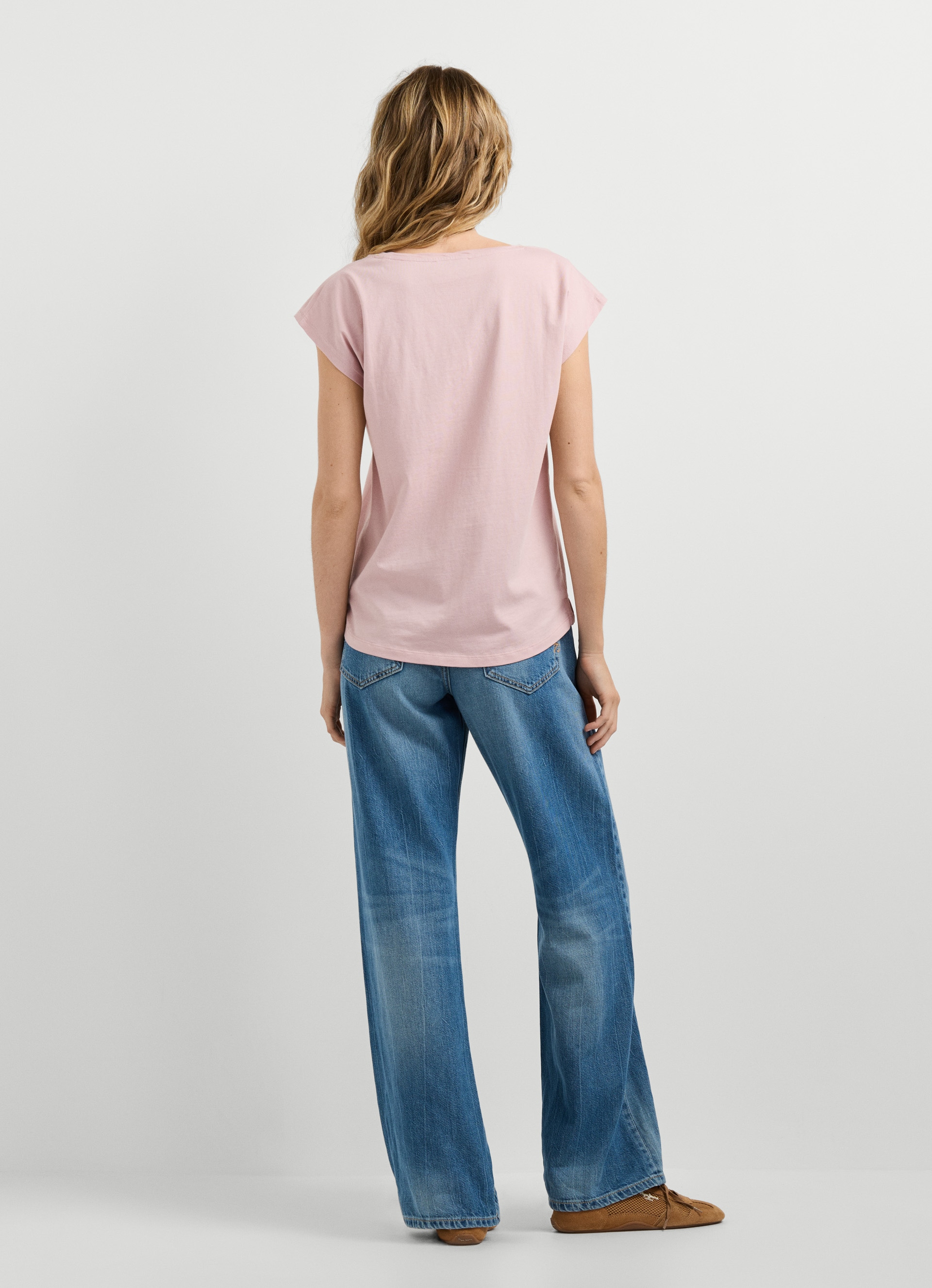 Pepe Jeans T-shirt »CLOE« Col en V, broderie logo