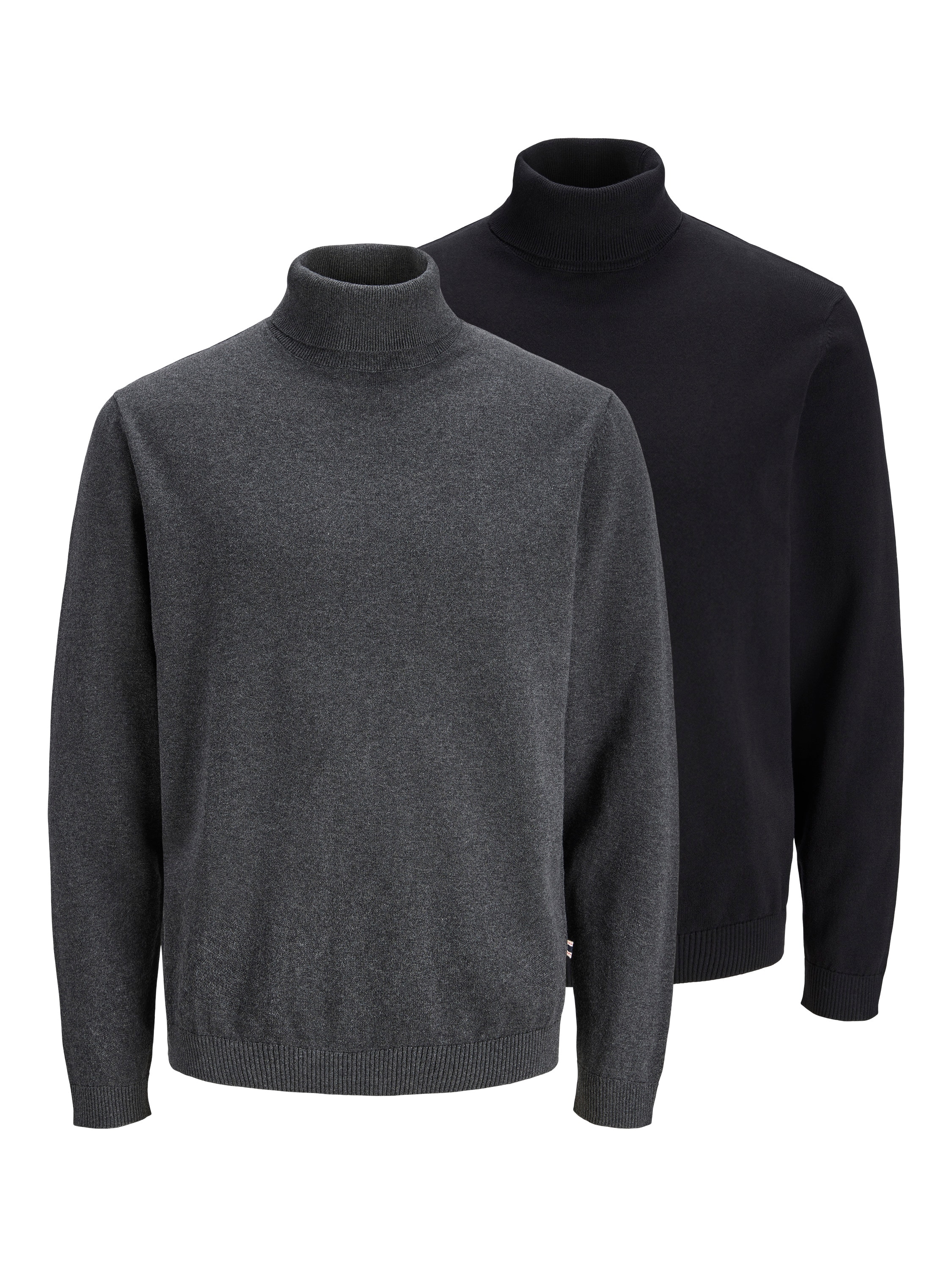 Image of Jack & Jones Rollkragenpullover "JJEBASIC KNIT ROLL NECK 2PK MP" Packung, 2 Baumwolle, regular fit